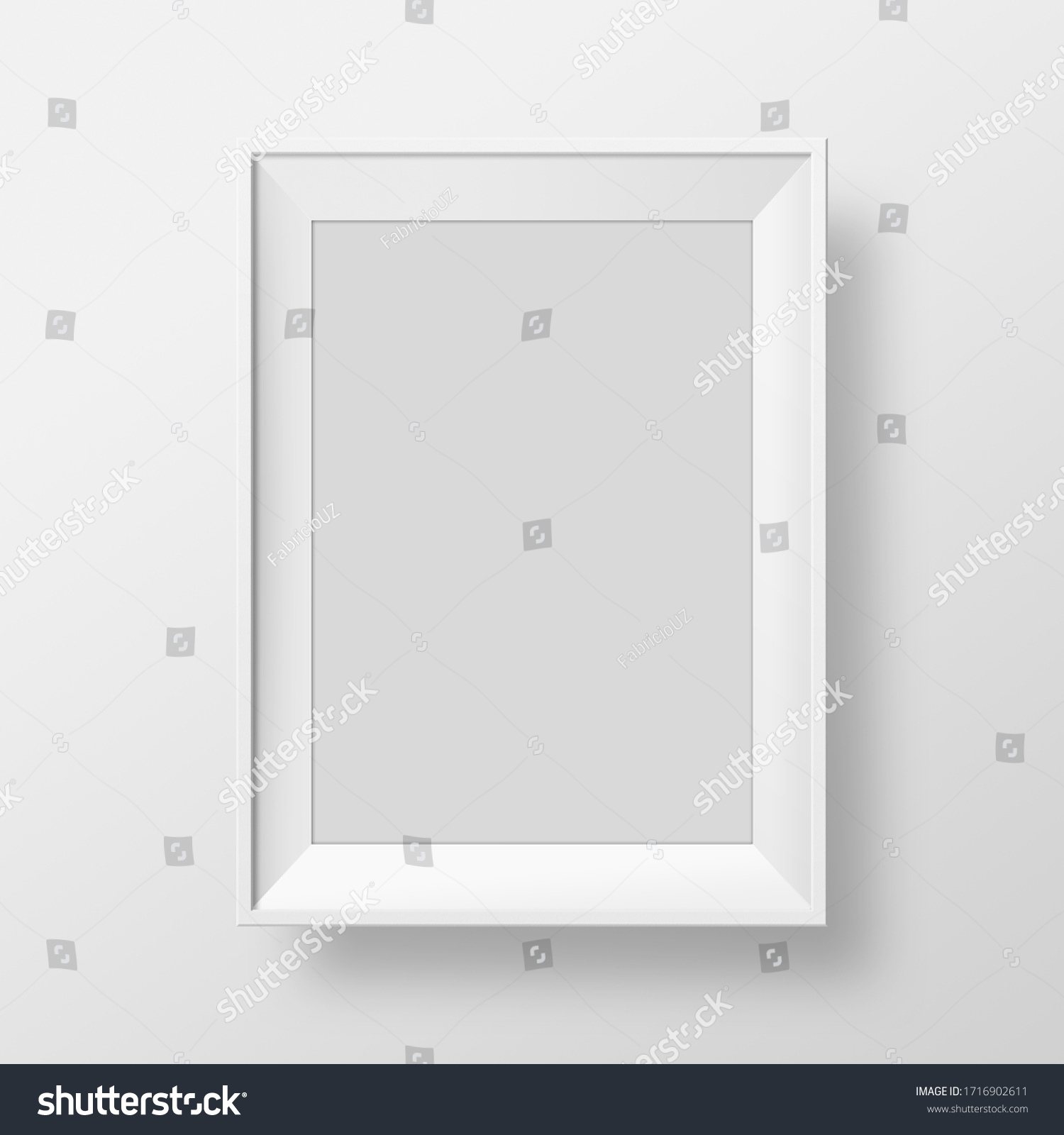 Photo frame portrait in white background #1716902611