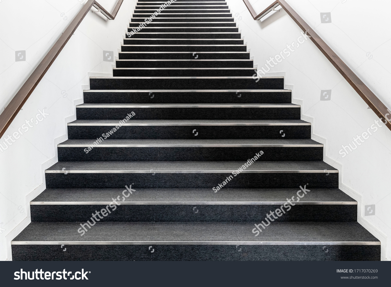Long stair concrete in office building #1717070269