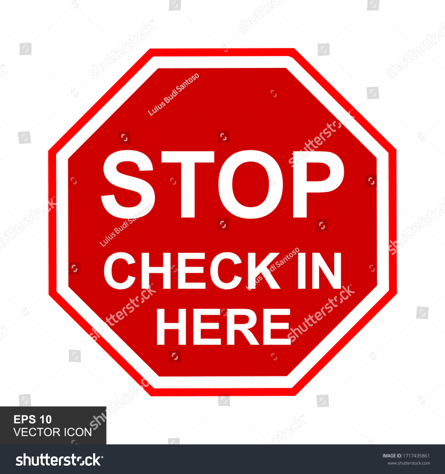 Stop. Security check point. Poster about safety - Royalty Free Stock ...