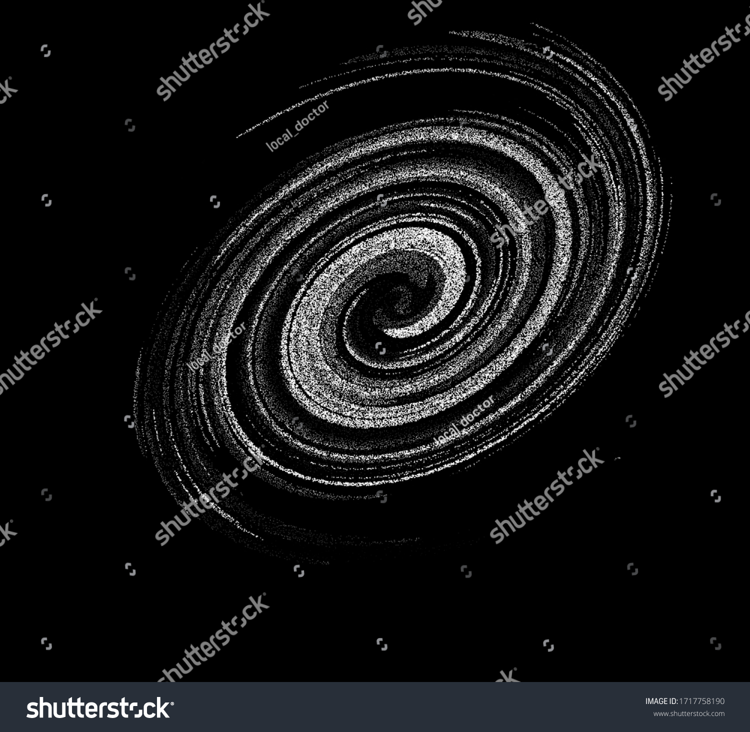 Cosmic nebula, swirl and spiral made of dots and - Royalty Free Stock ...