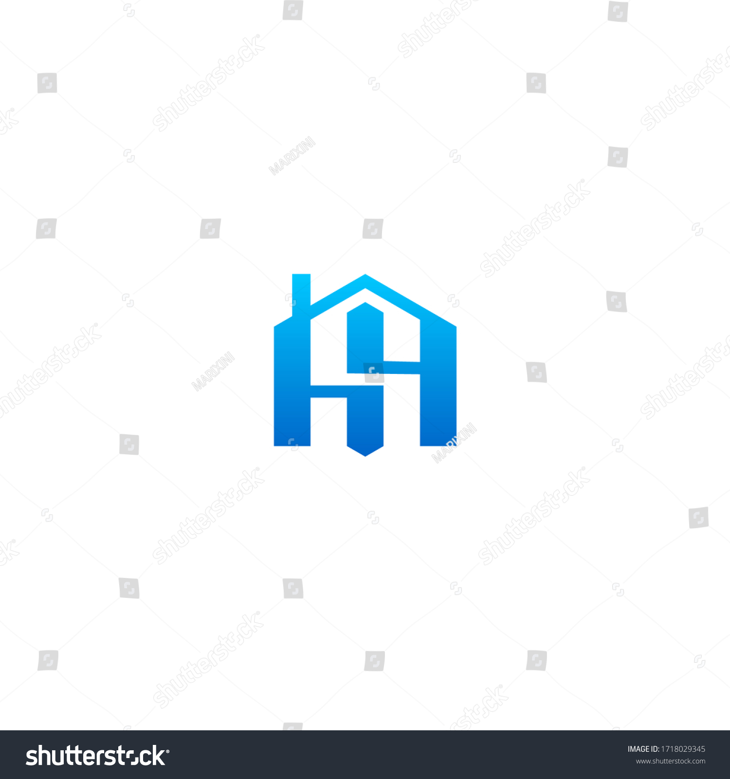 S initial logo inside house shape. #1718029345