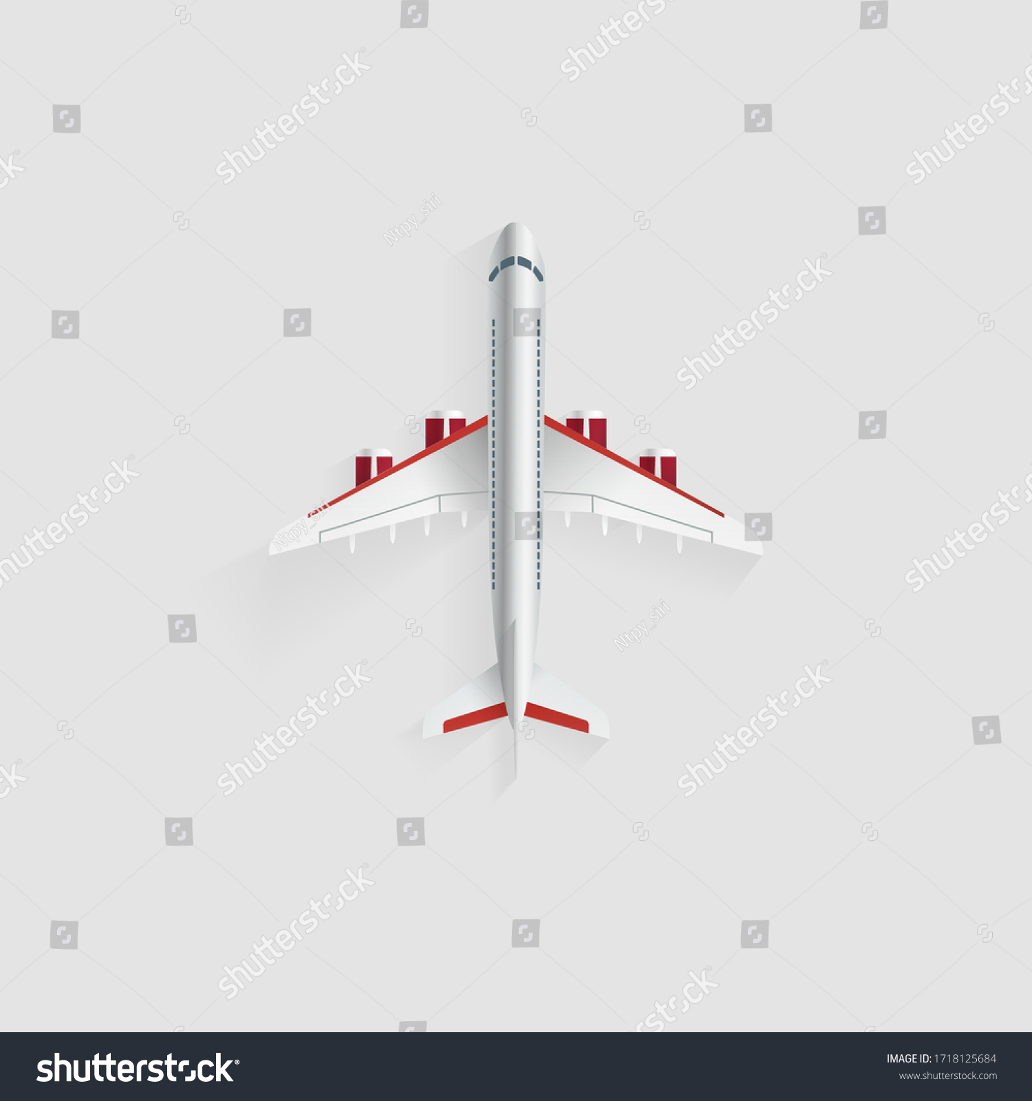 Top view colour of airplane. Include cockpit, 4 - Royalty Free Stock ...