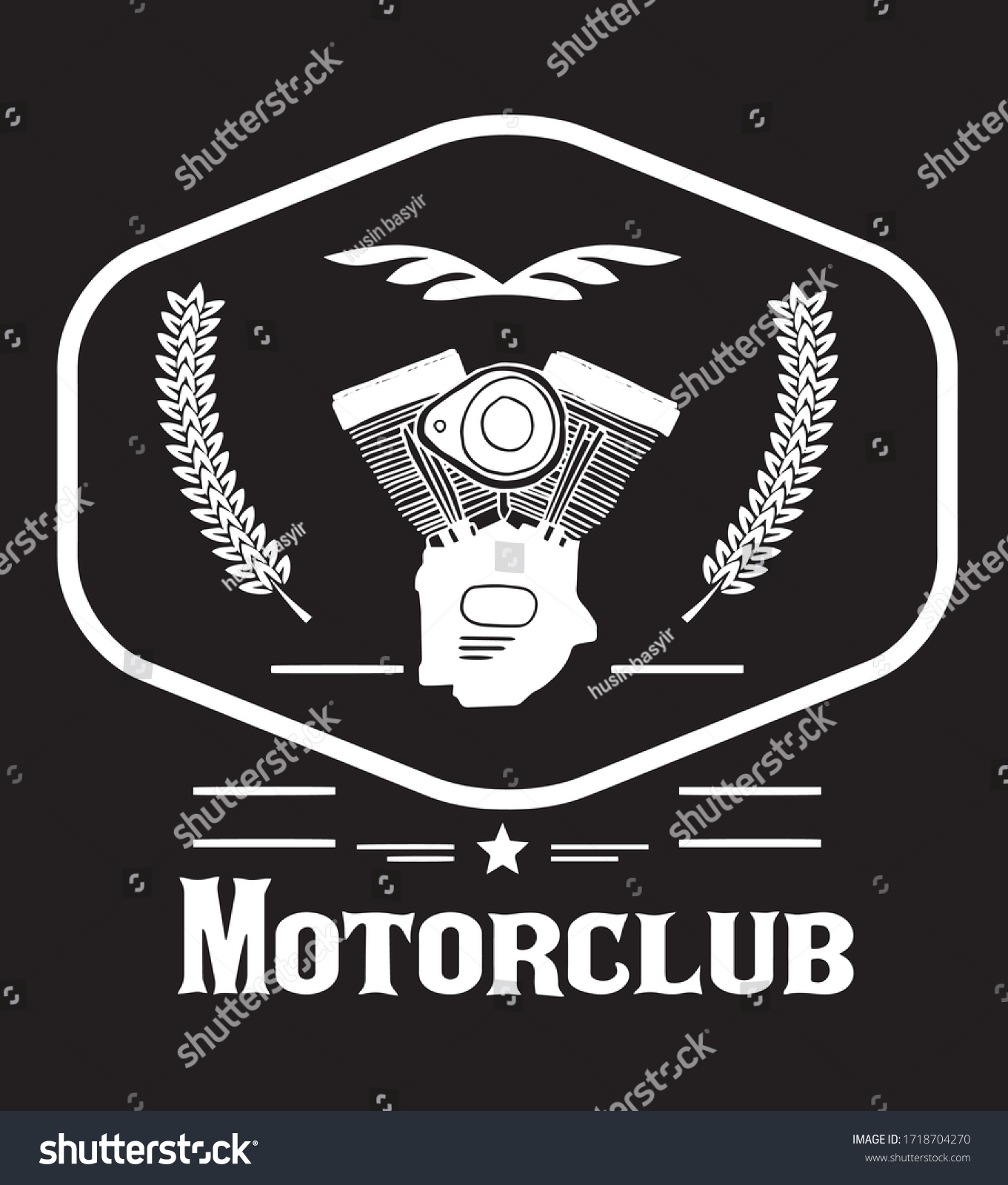 motorclub logo vintage vector eps 10 - Royalty Free Stock Vector ...