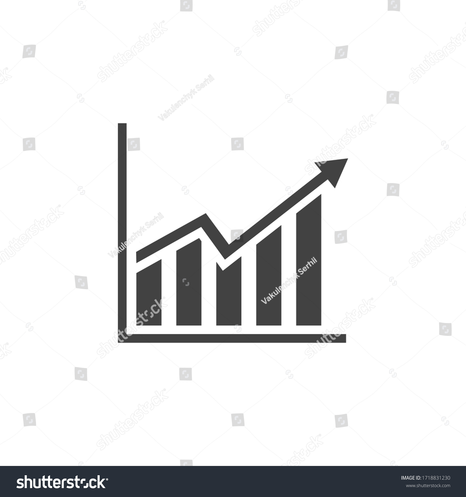 Economy growth icon, infographic, growth falling economy, business, finance vector illustration
 #1718831230