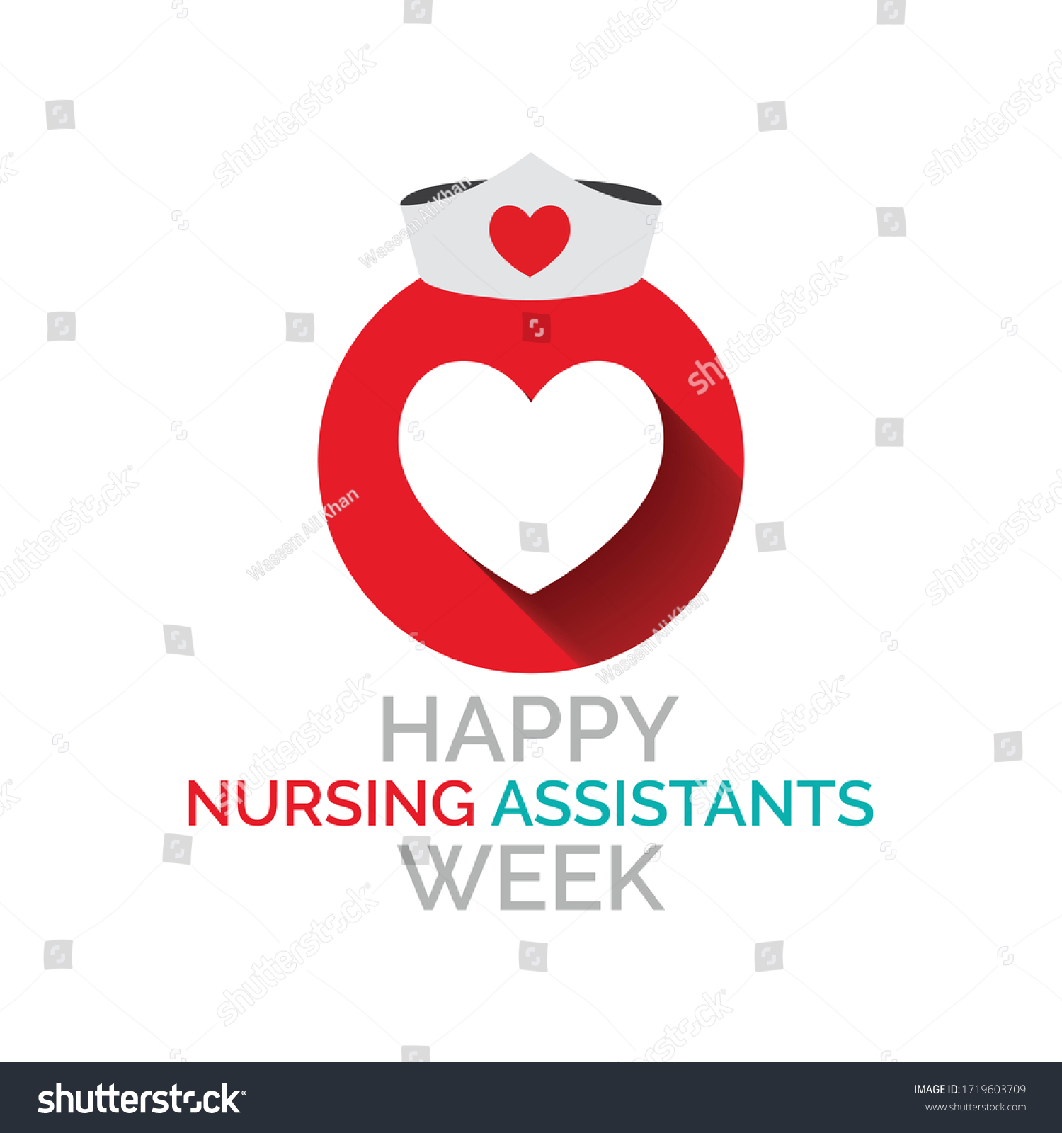Vector illustration on the theme of certified Nursing assistants week observed each year during second full week of June. #1719603709