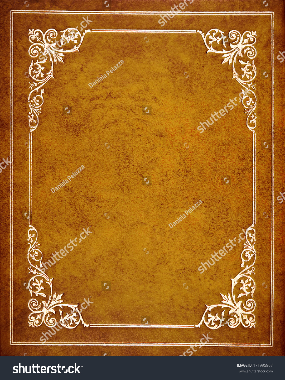 Brown leather book cover #171995867