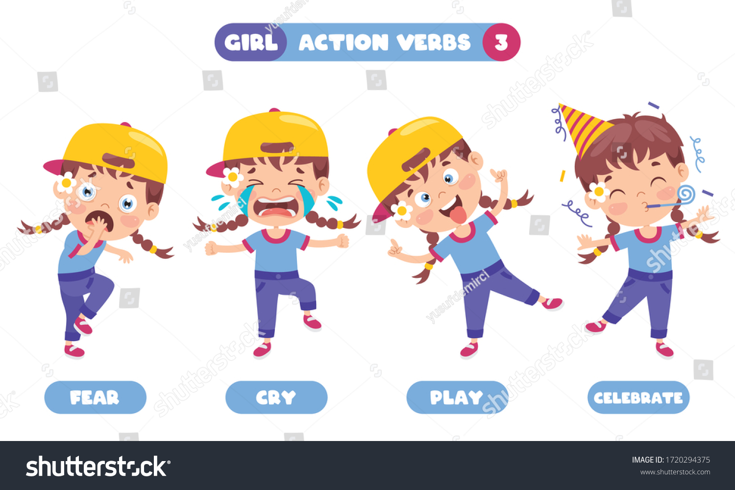 action-verbs-for-children-education-royalty-free-stock-vector