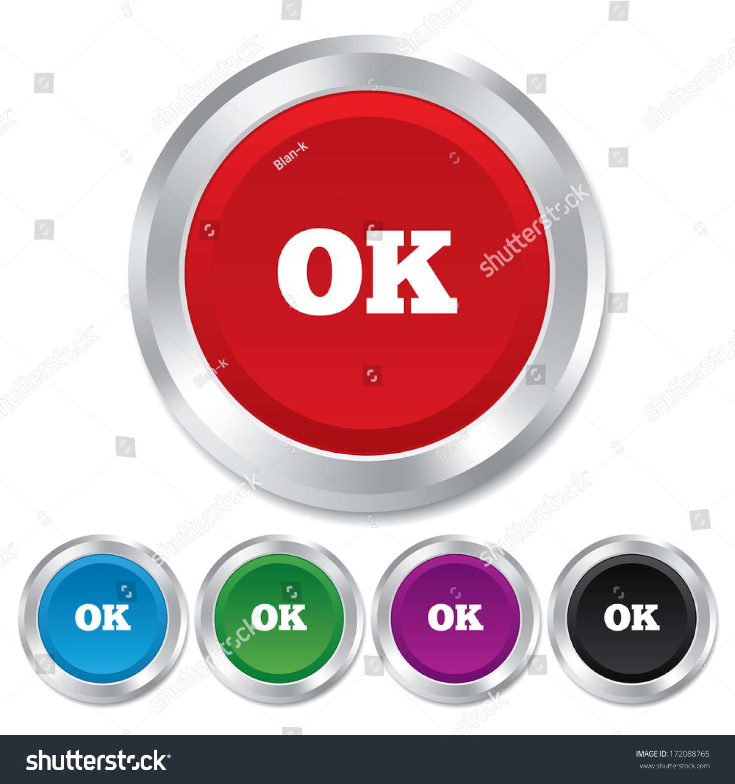 Ok sign icon. Positive check symbol. Round - Royalty Free Stock Photo ...