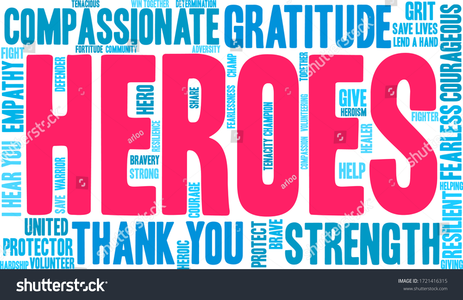 Heroes Word Cloud On A White Background Royalty Free Stock Vector