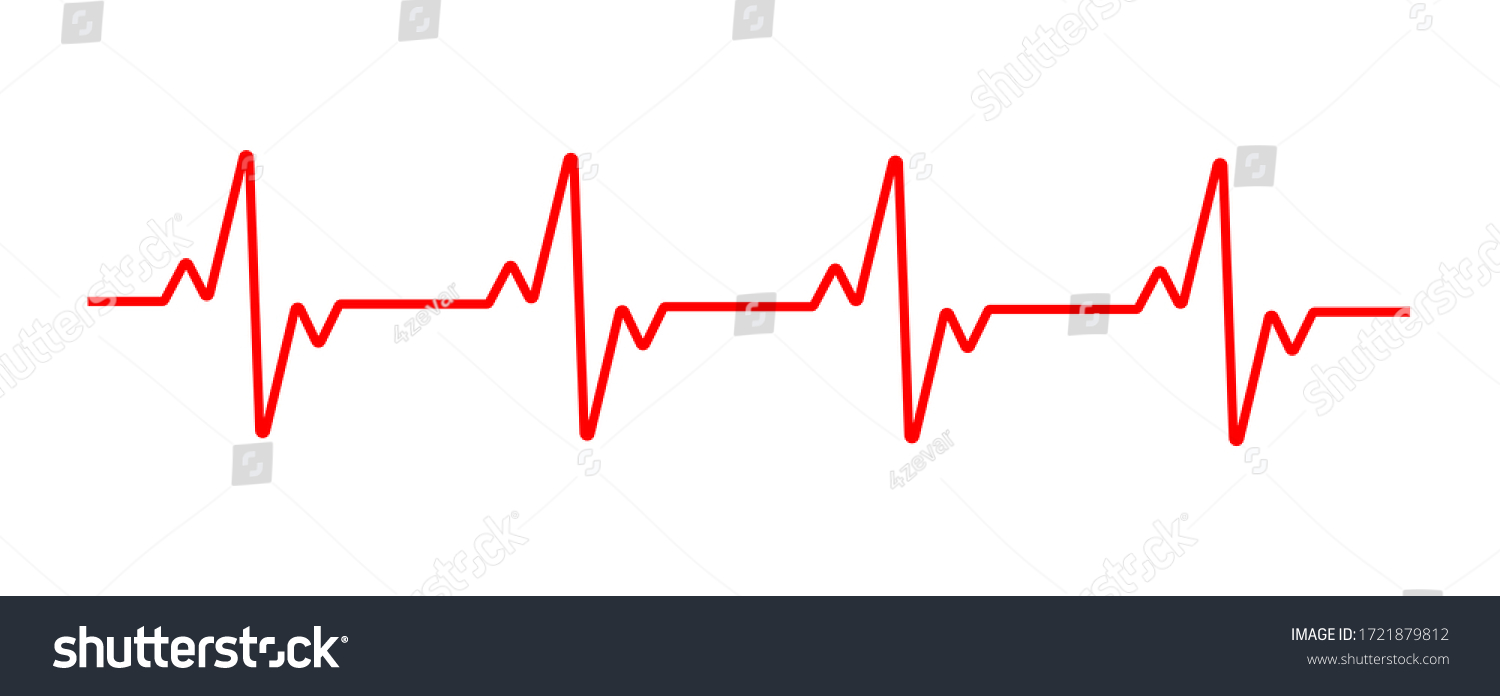 Heart cardiogram line. Vector illustration #1721879812