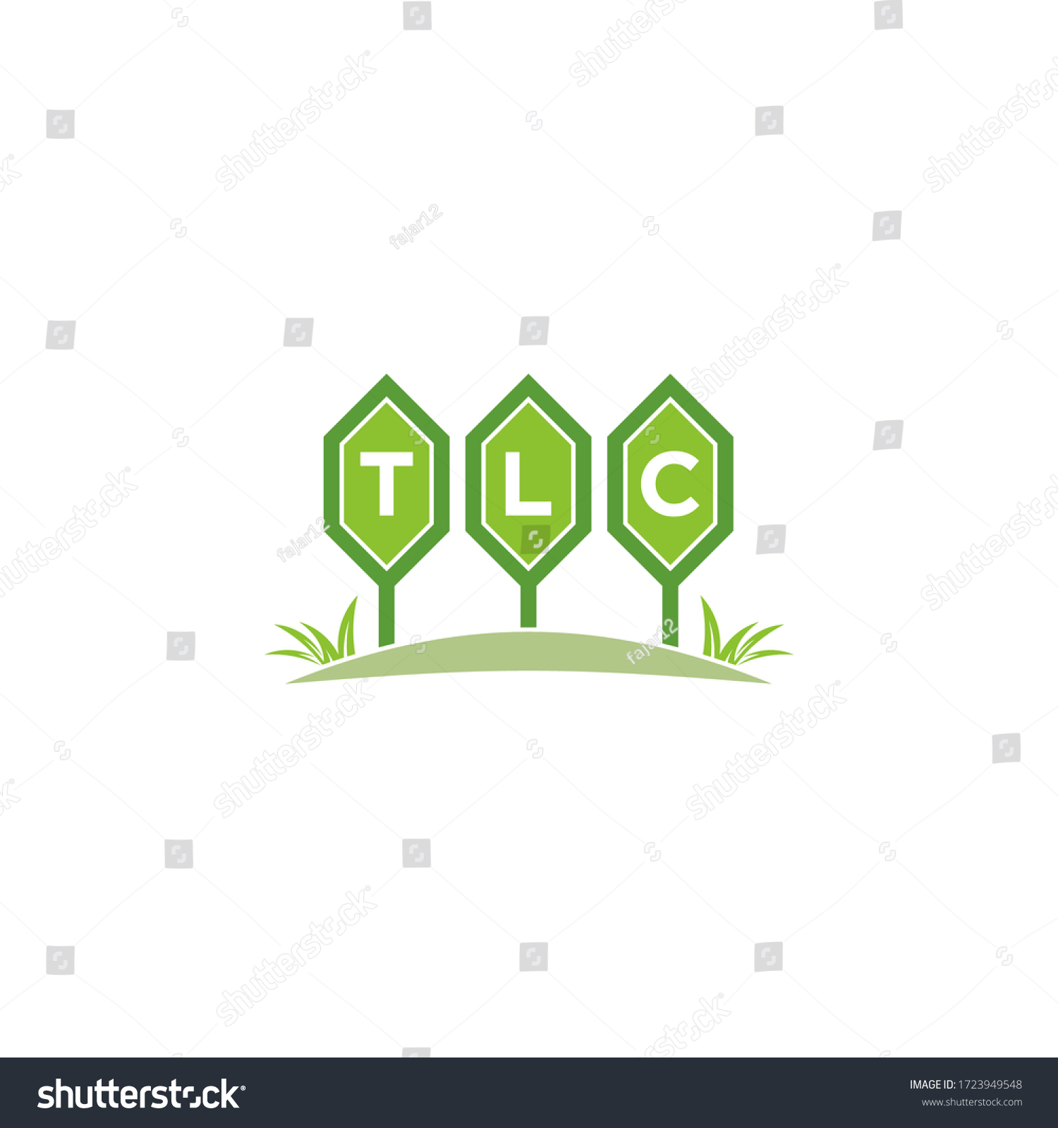 TLC logo design vektor Landscaping - Royalty Free Stock Vector ...