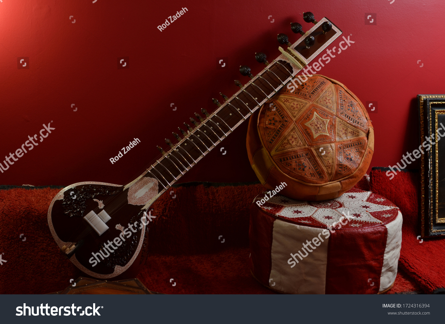 Sitar, Traditional Indian Music instrument #1724316394