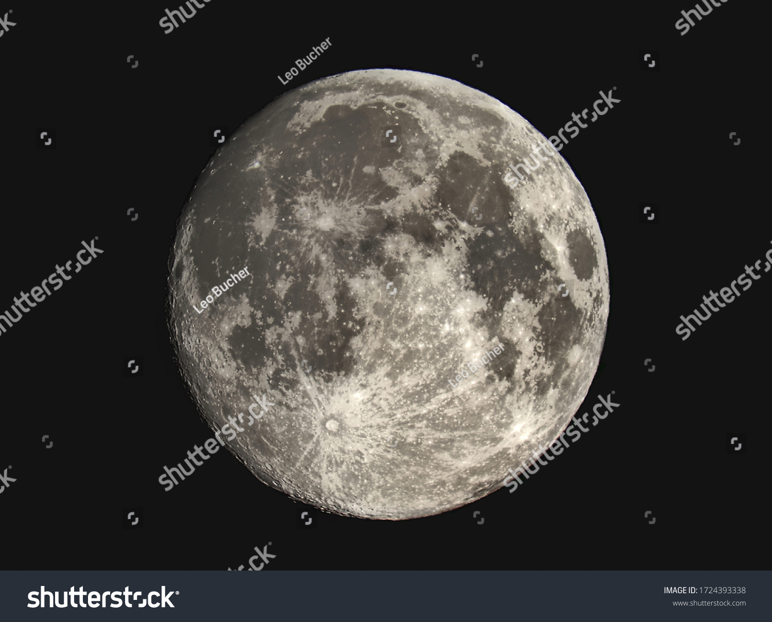 Very detailed full moon photo #1724393338