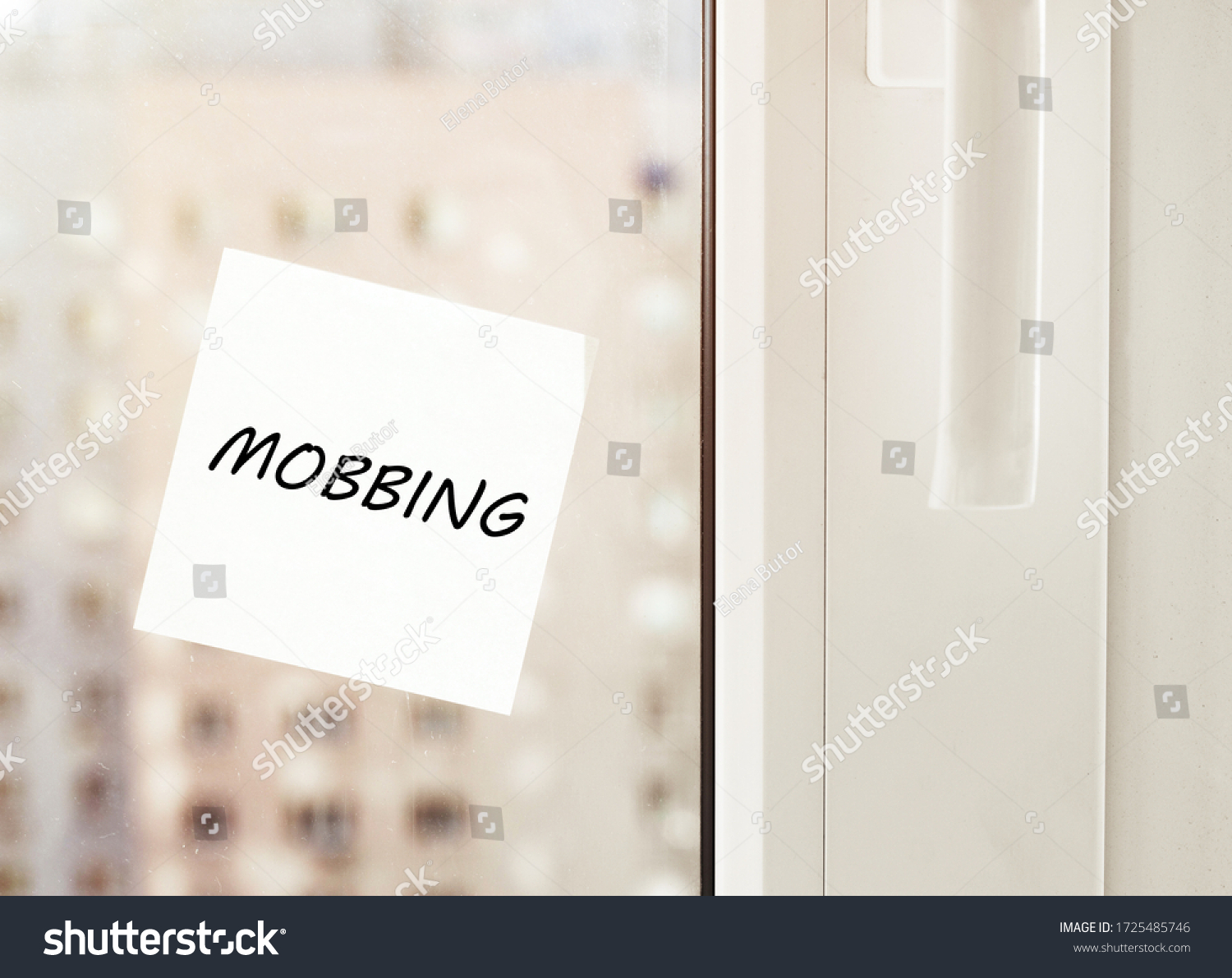 Paper with text mobbing for text with background #1725485746