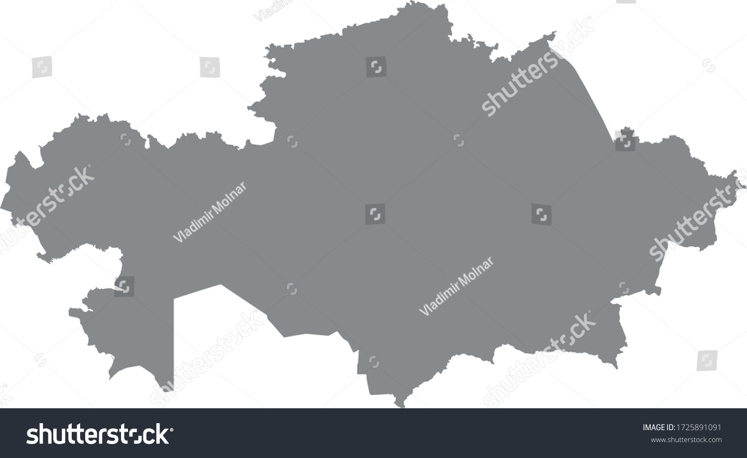 vector illustration of Kazakhstan map - Royalty Free Stock Vector ...