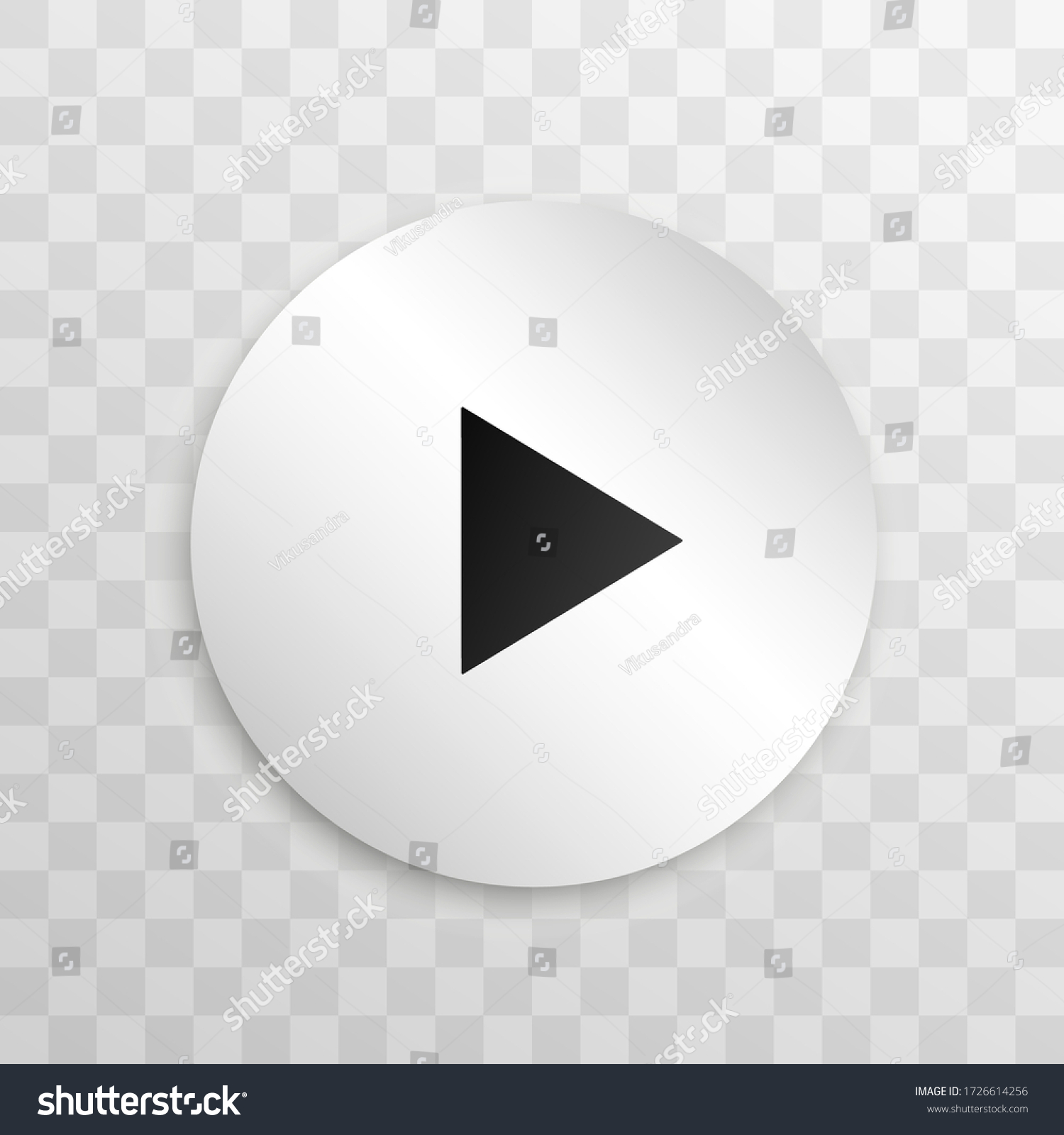 Video player for web and mobile apps flat style. Vector illustration. #1726614256