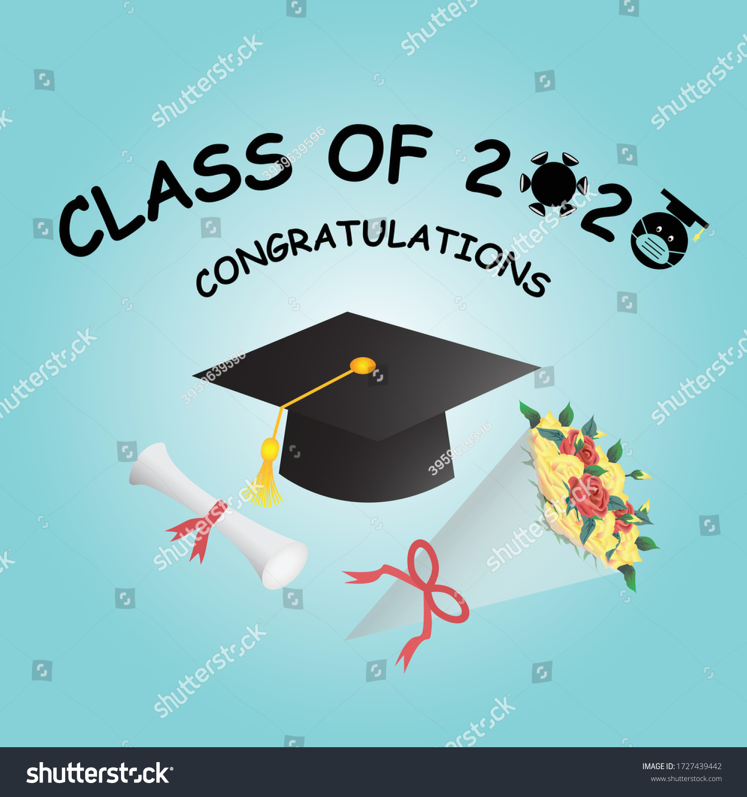 A vector of graduation hat, certificate and - Royalty Free Stock Vector ...