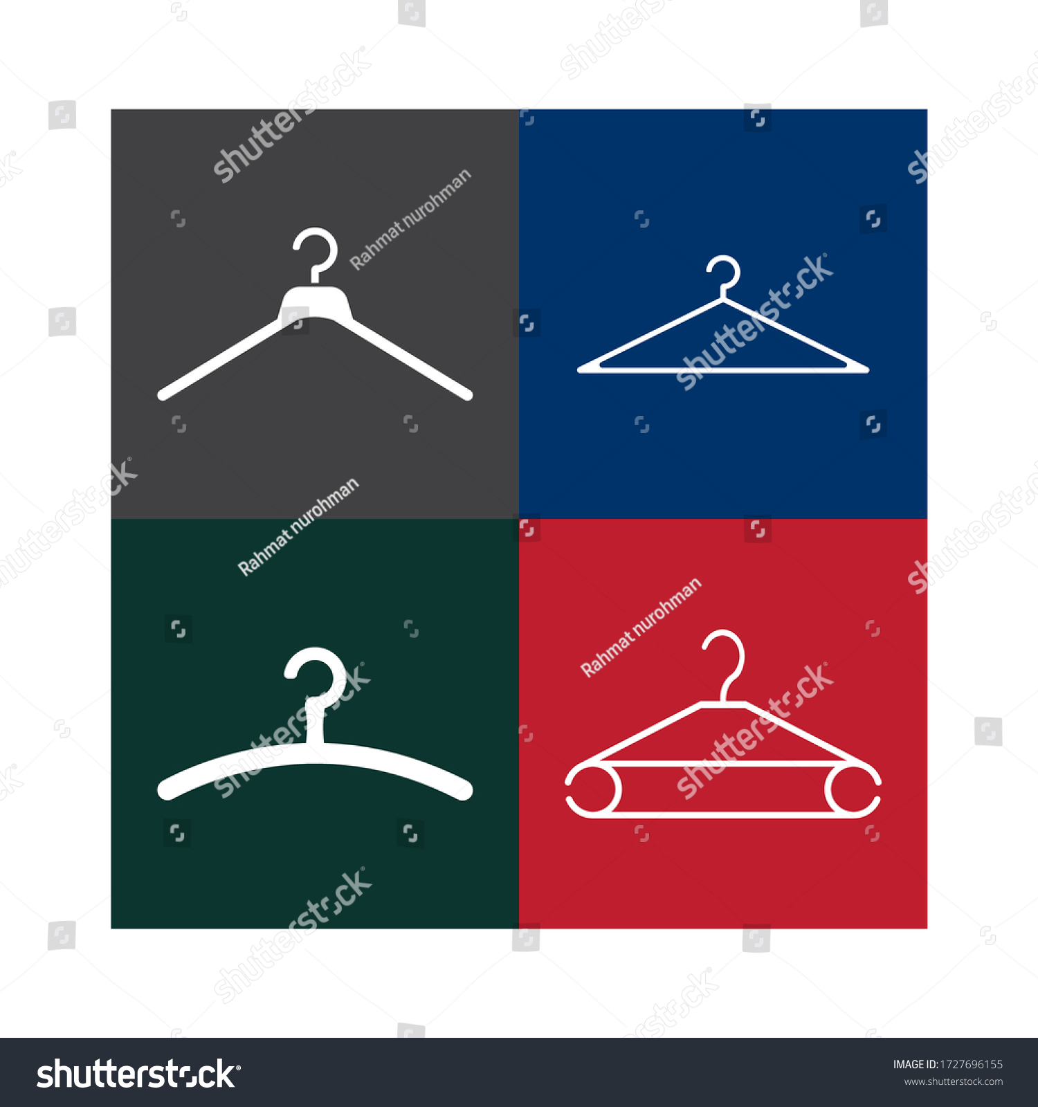 Clothes Hanger logo vector illustration design #1727696155