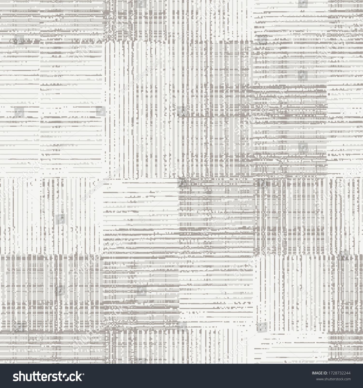 Fancy fabric linen, juta blended with wool washed coat surface jacquard  texture digital printing pattern design. Yarns for sports style Vector fabric seamless pattern. Abstract natural textured  #1728732244