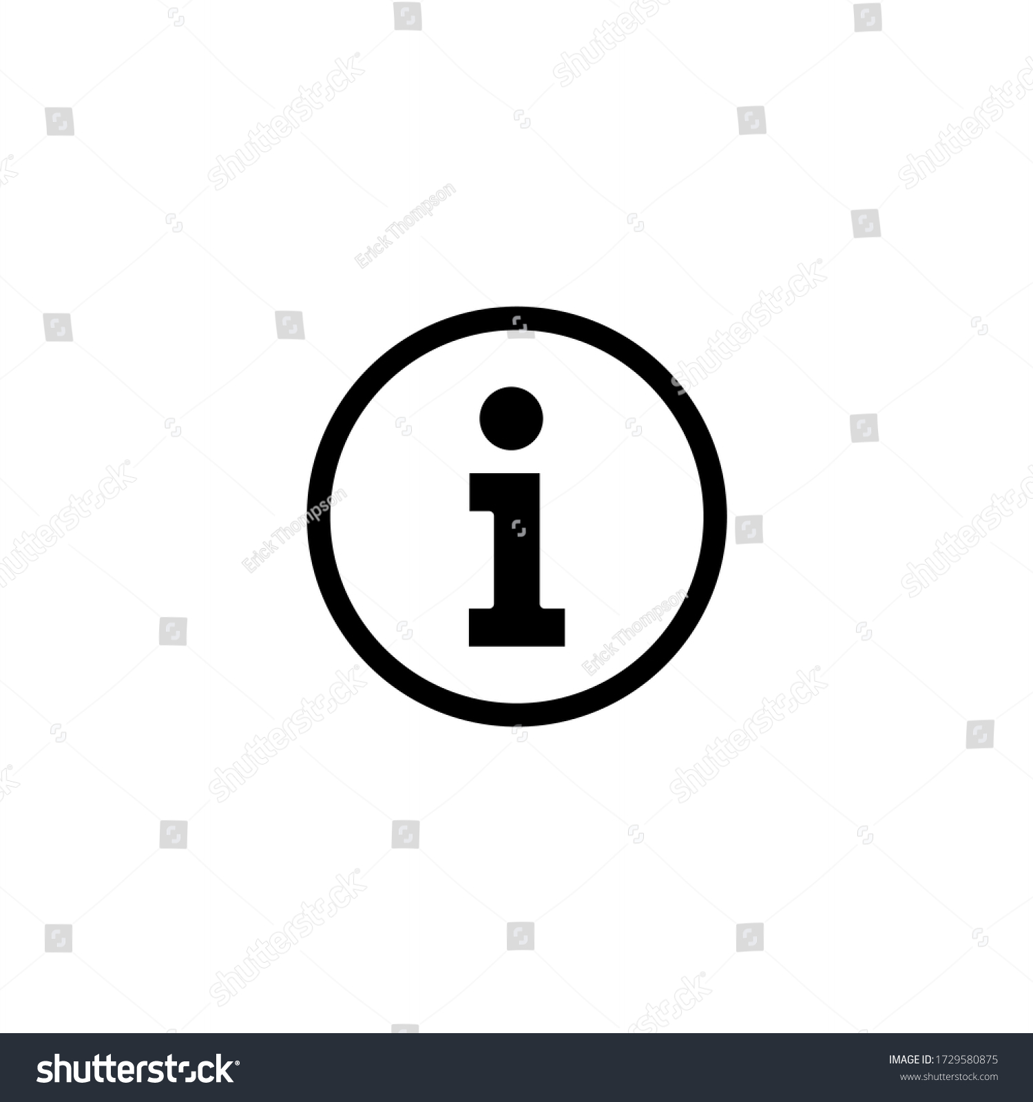 Information icon vector. Info and Faq icon symbol illustration #1729580875