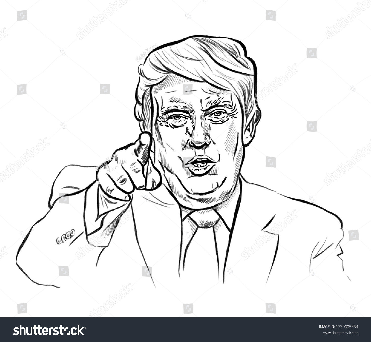 May 13, 2020: Caricature of President Donald - Royalty Free Stock Photo ...