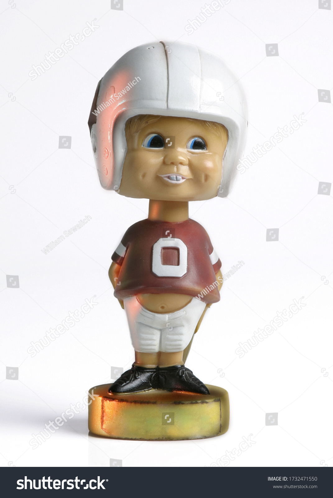 A vintage football player bobble head doll. #1732471550