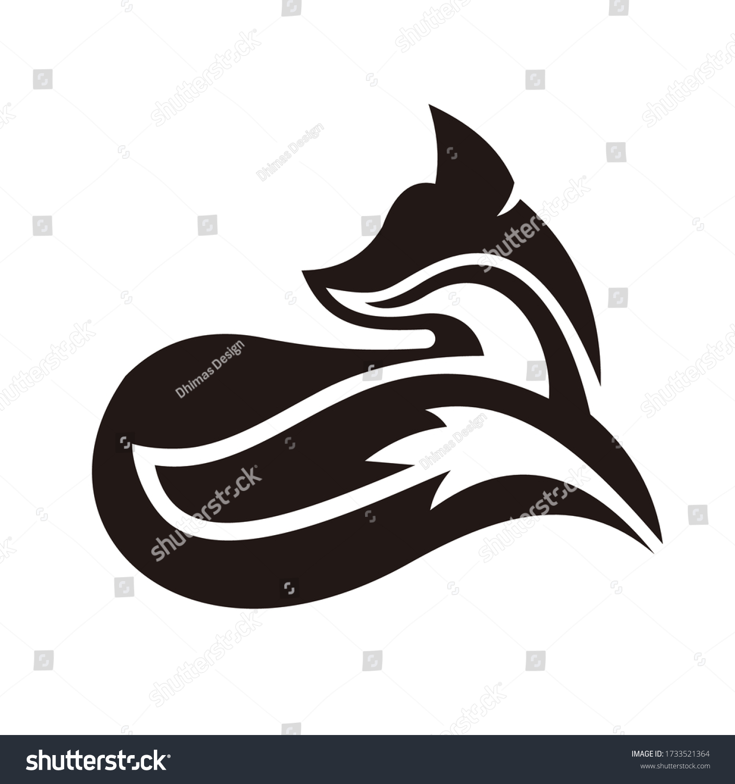 Abstract Fox Logo Design Template - Royalty Free Stock Vector ...