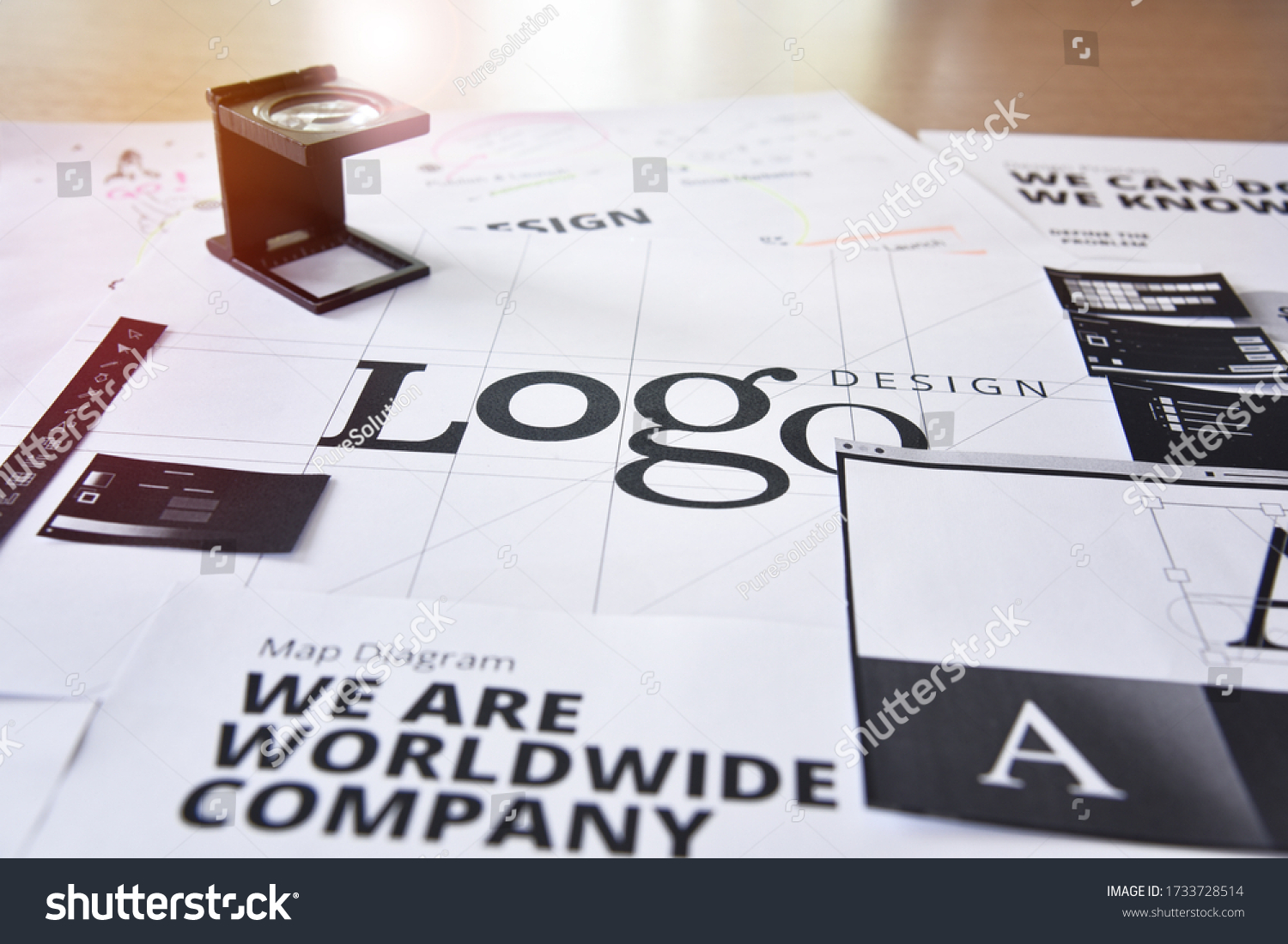 Logo design. Creative concept for website and mobile banner, internet marketing, social media and networking, branding, marketing material, presentation template. #1733728514