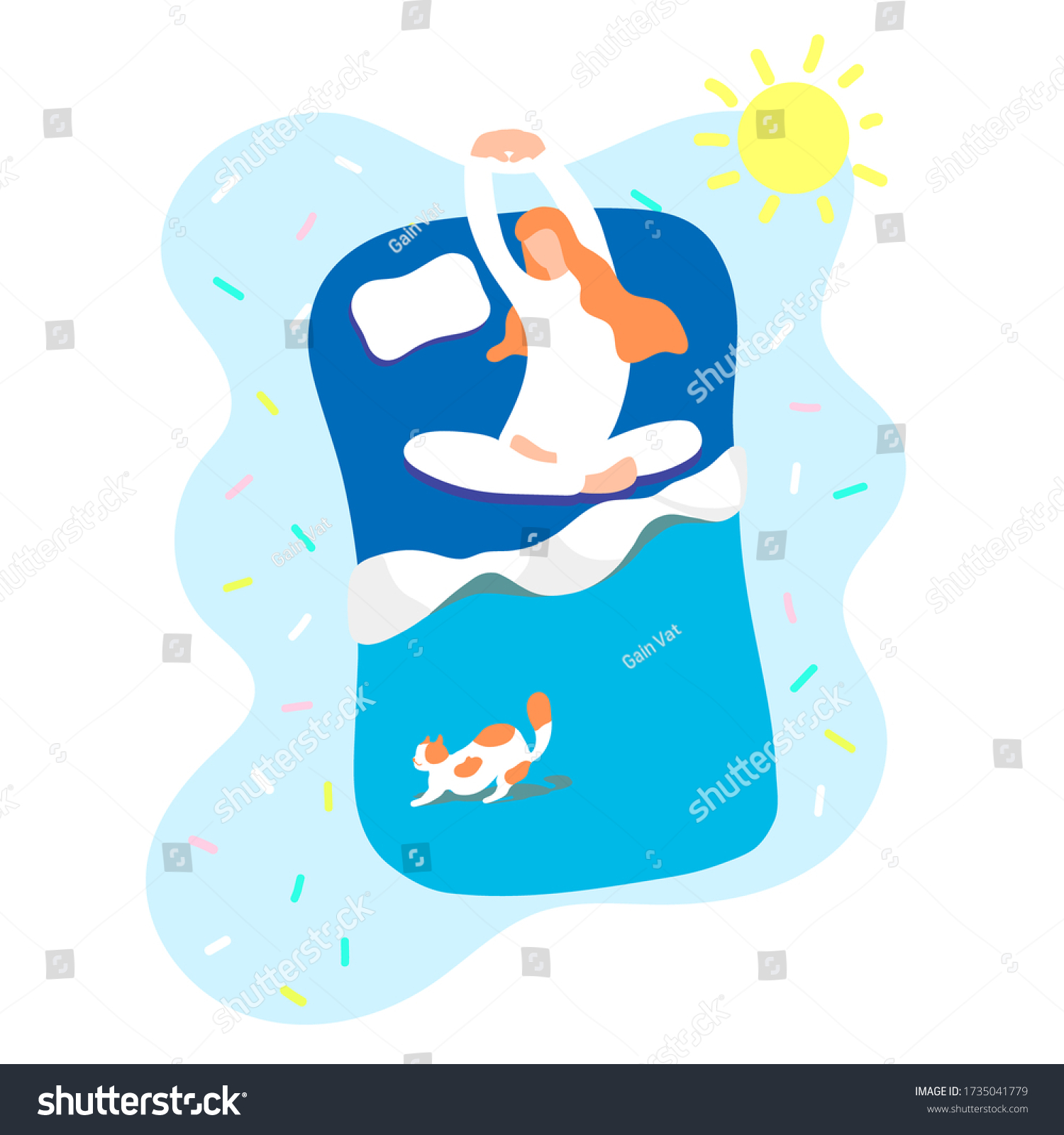 Wake up in the morning - Royalty Free Stock Vector 1735041779 - Avopix.com