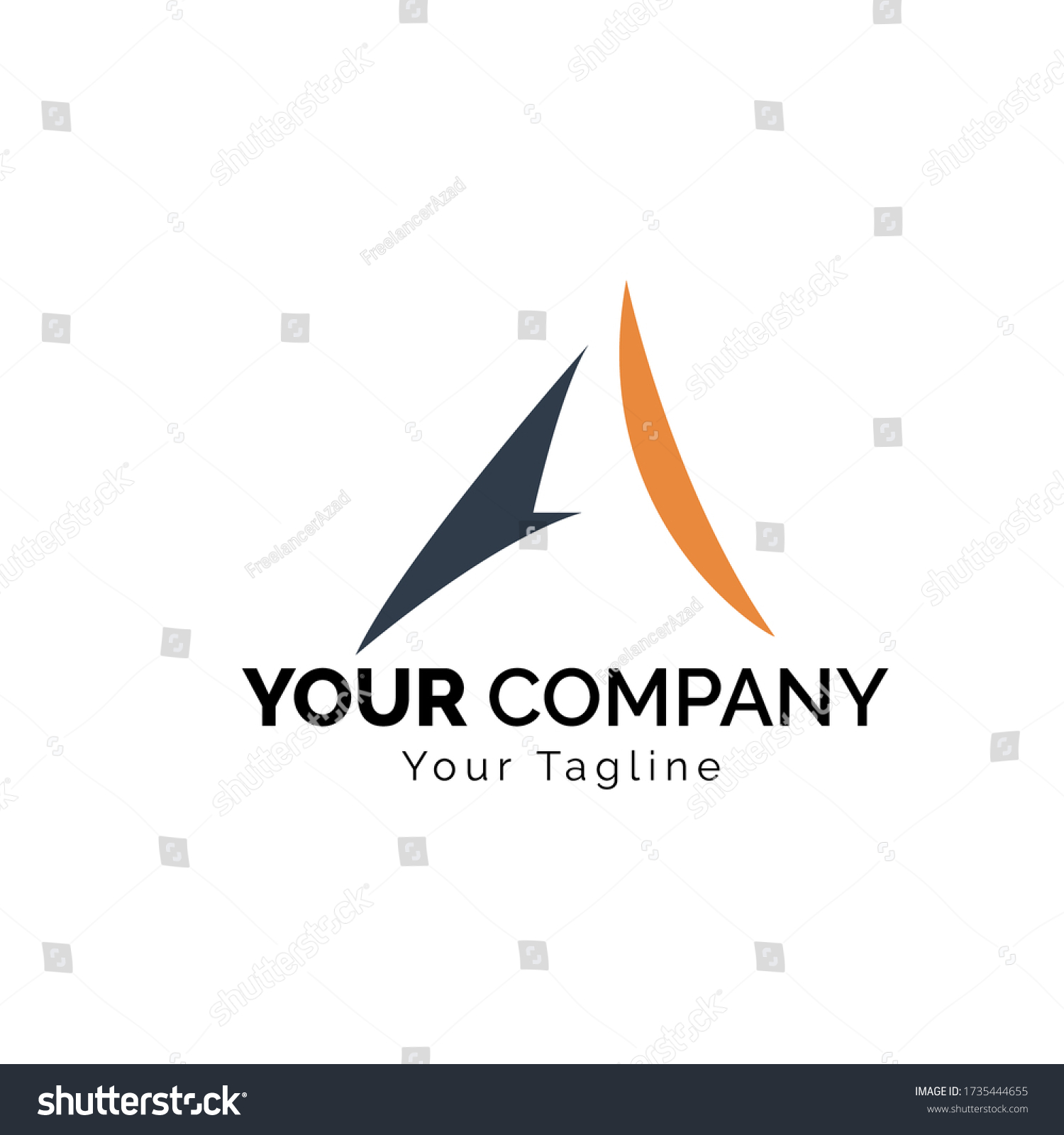 Letter A logo template,Letter A logo template. a - Royalty Free Stock ...