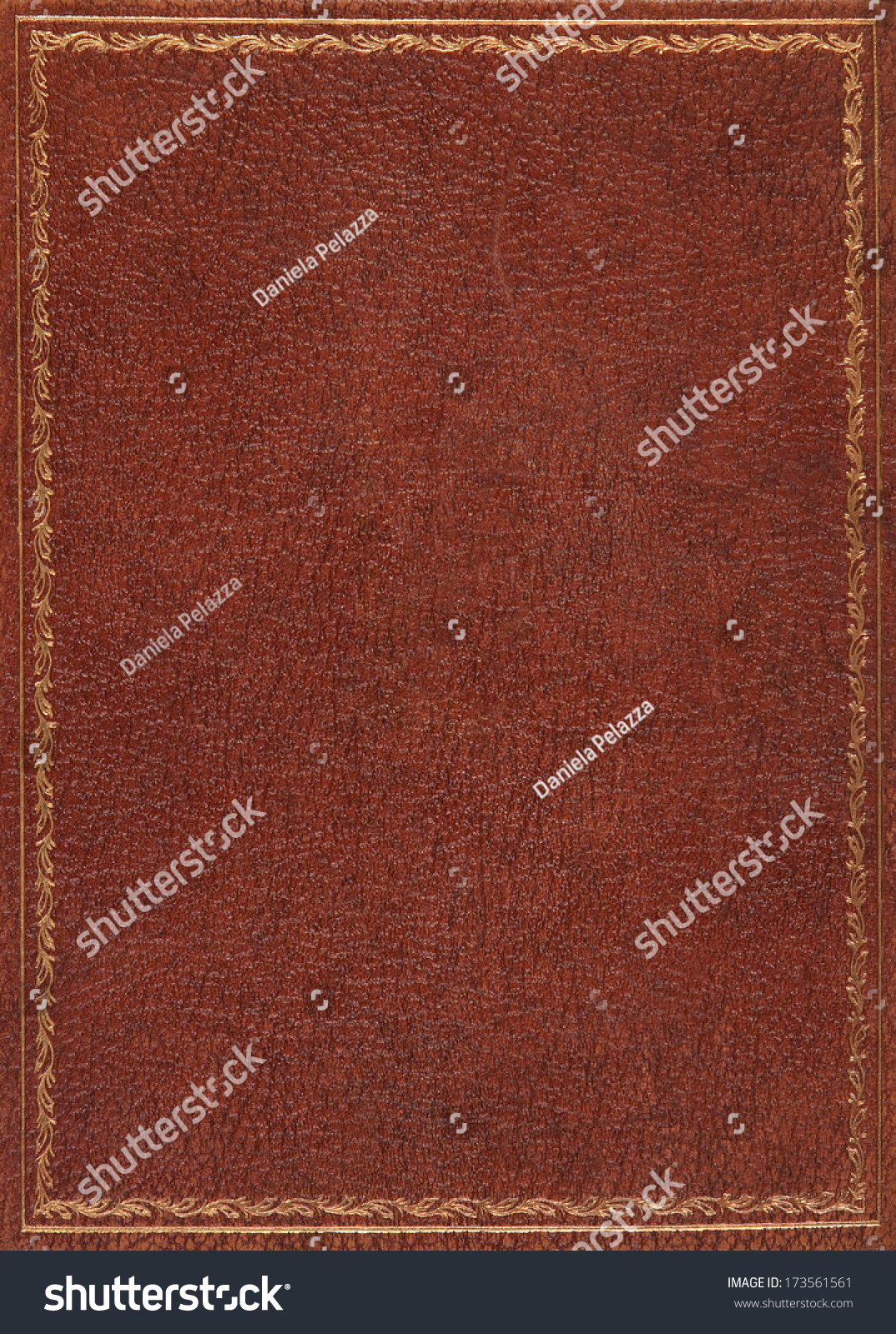 Brown leather book cover #173561561