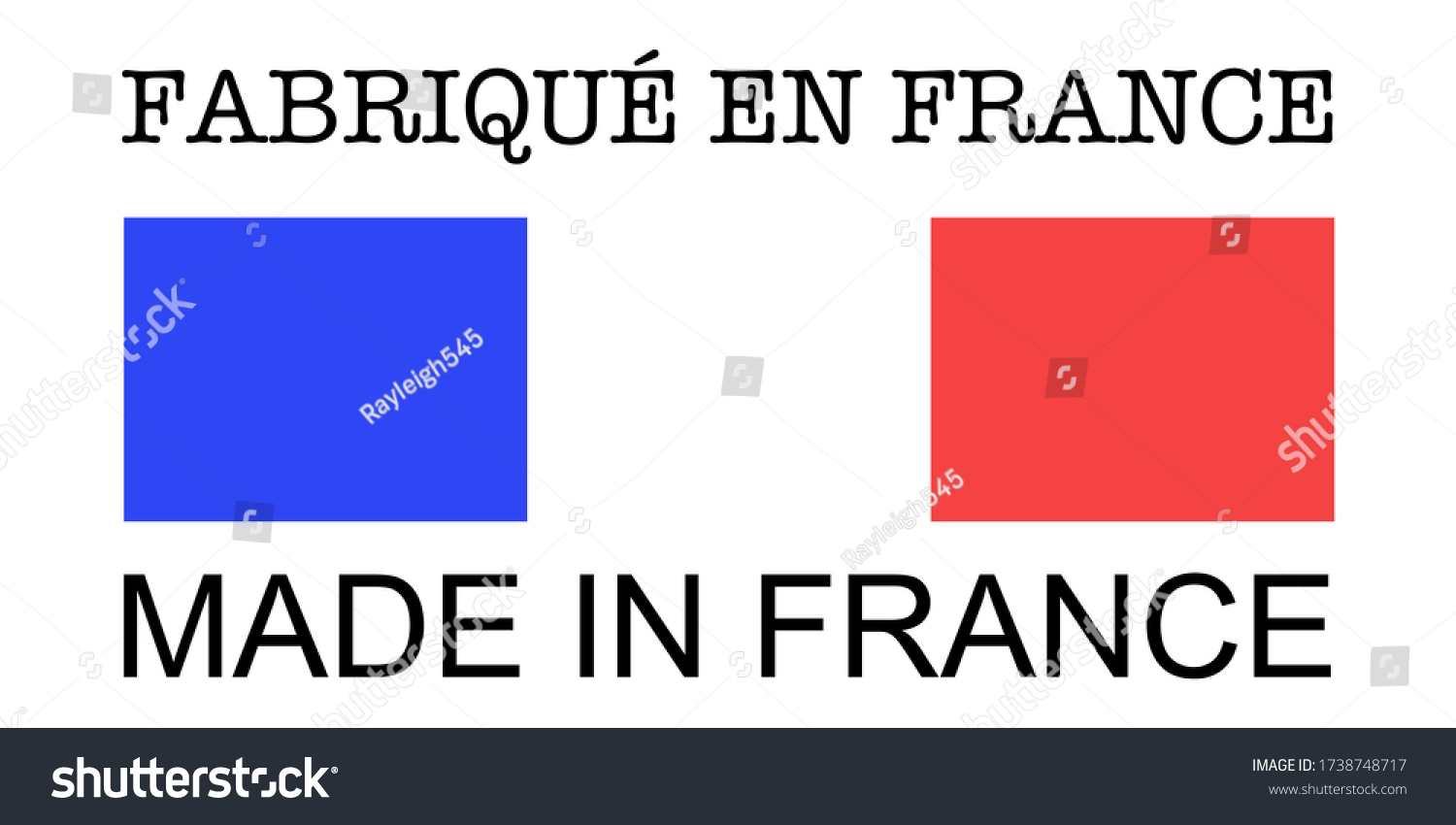 “Fabriqué En France” In French Means “made In - Royalty Free Stock ...