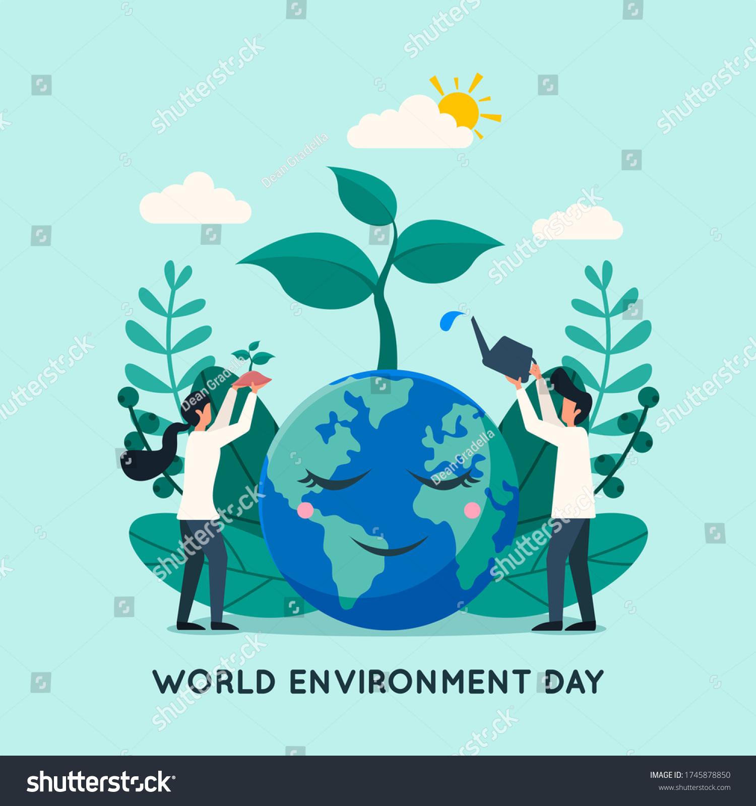 World environment day background with people - Royalty Free Stock ...