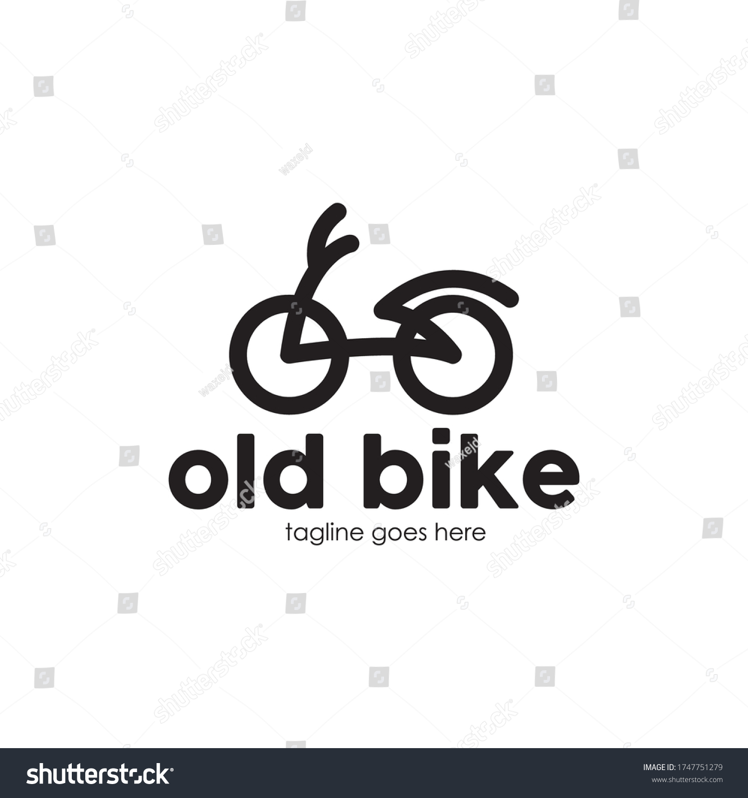 olf bike logo vector illustration - Royalty Free Stock Vector ...