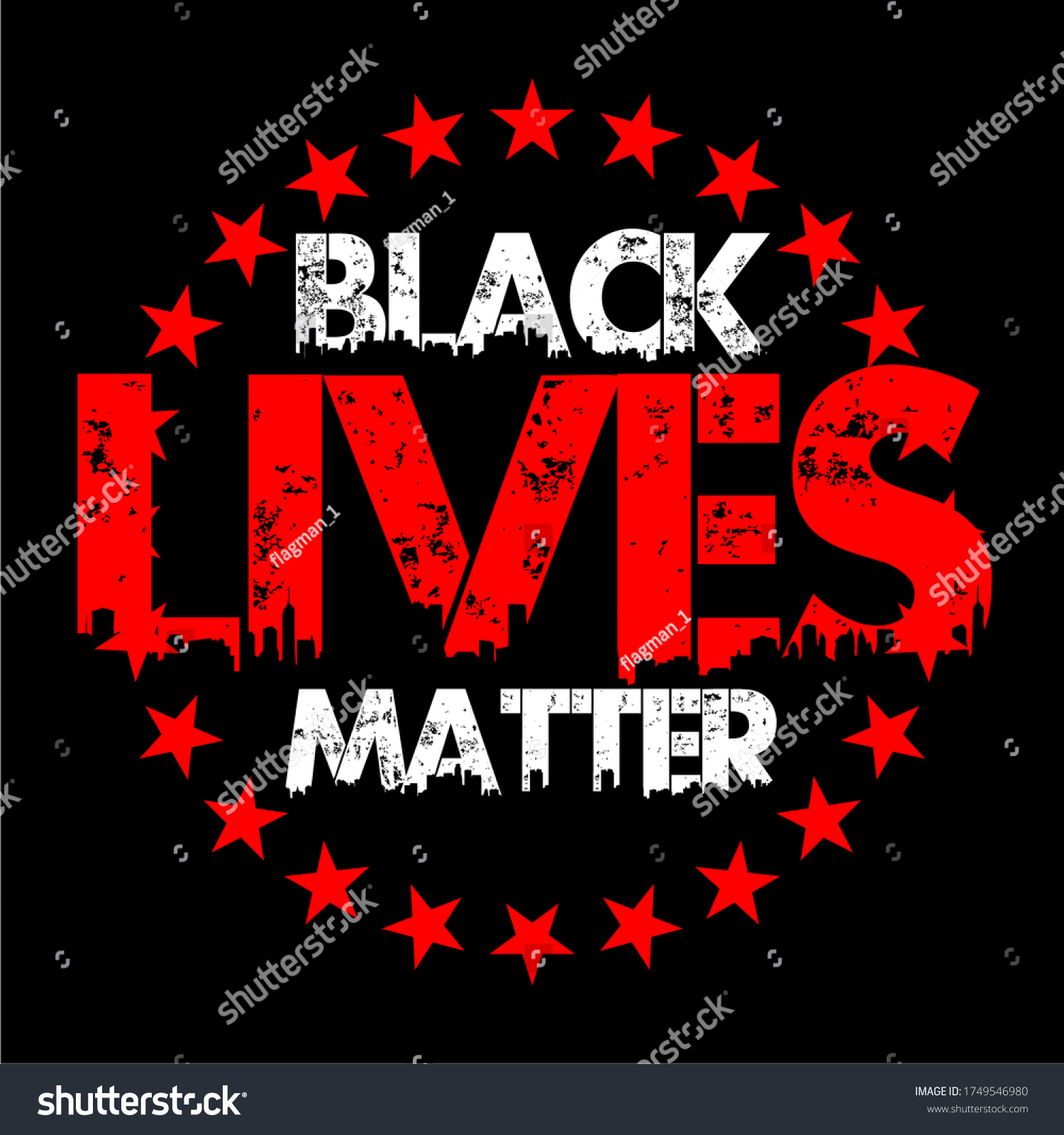 Black Lives Matter text vector vintage. stop racism. I can't breathe. stop shooting. don't shoot. black lives matter. lives matter. police violence. stop violence. poster. stop violence. protest #1749546980