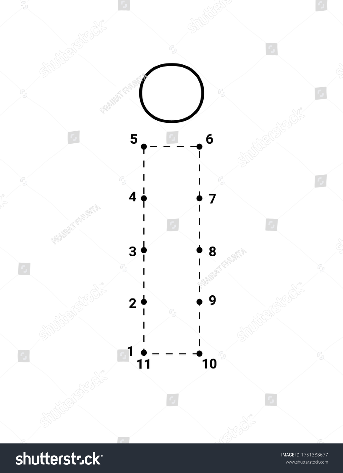 Alphabets character I lowercase connect the dots - Royalty Free Stock ...