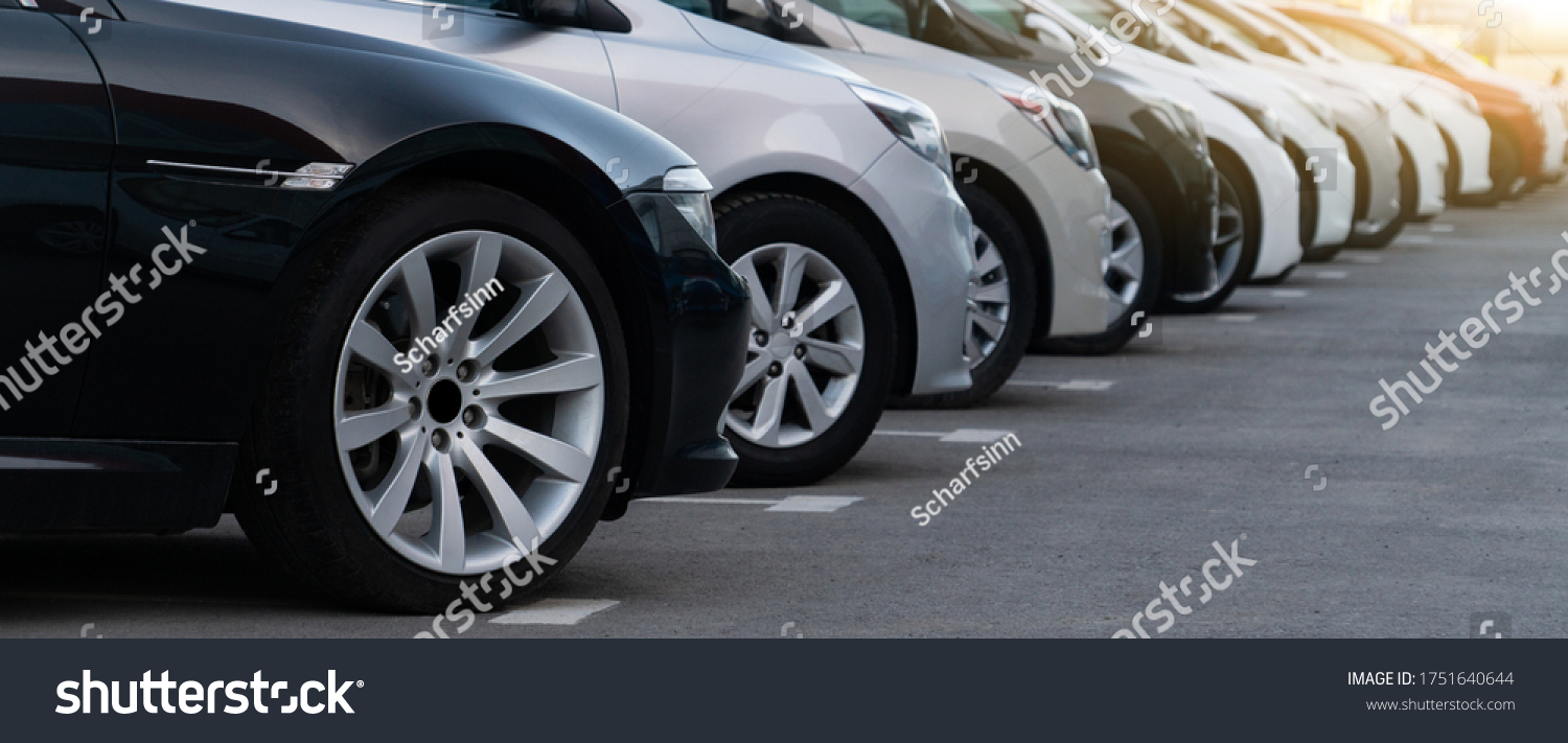 Cars in a row. Used car sales #1751640644