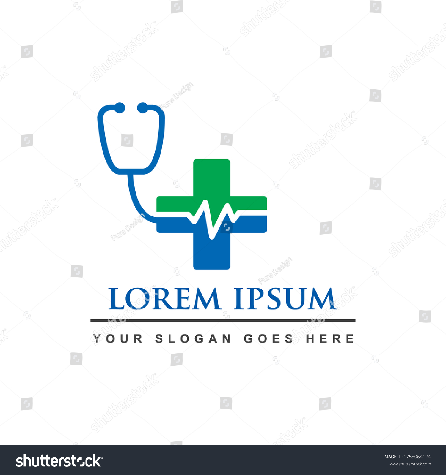 STETHOSCOPE LOGO , MEDICAL LOGO VECTOR - Royalty Free Stock Vector ...