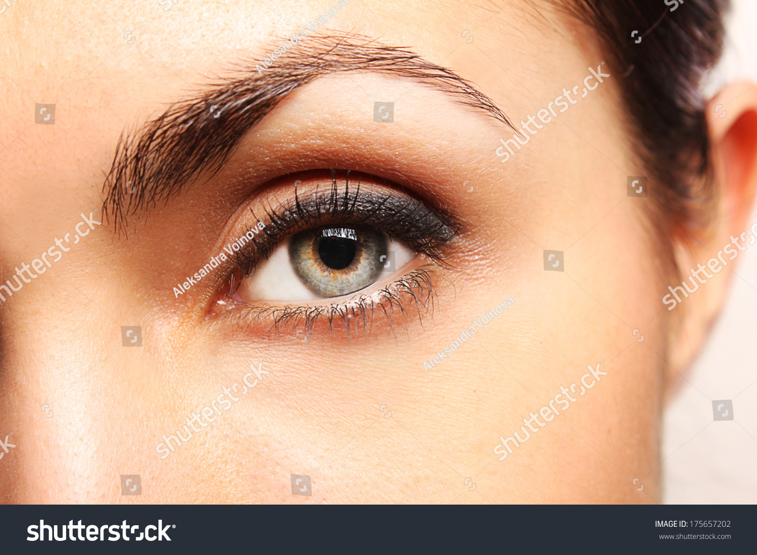 Portrait of pretty woman's eye #175657202