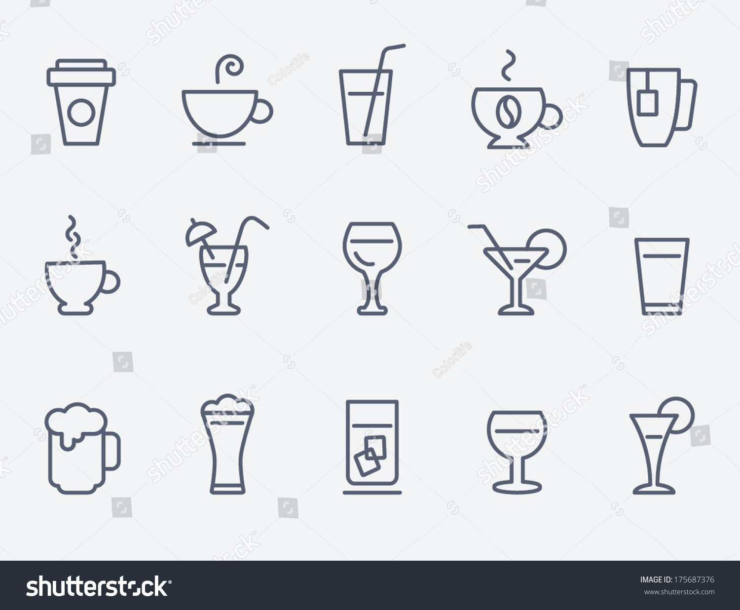 drink icons #175687376