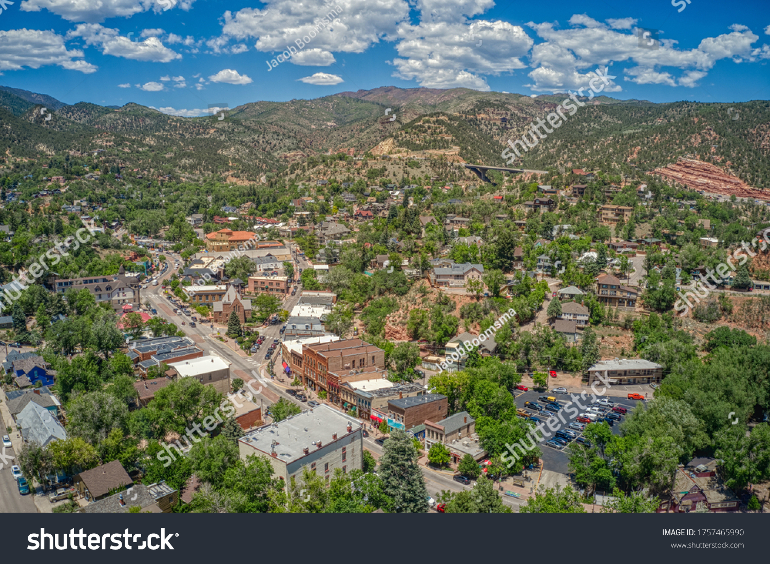 Aerial View of Downtown Manitou SpringsAerial View of Downtown Manitou Springs #1757465990