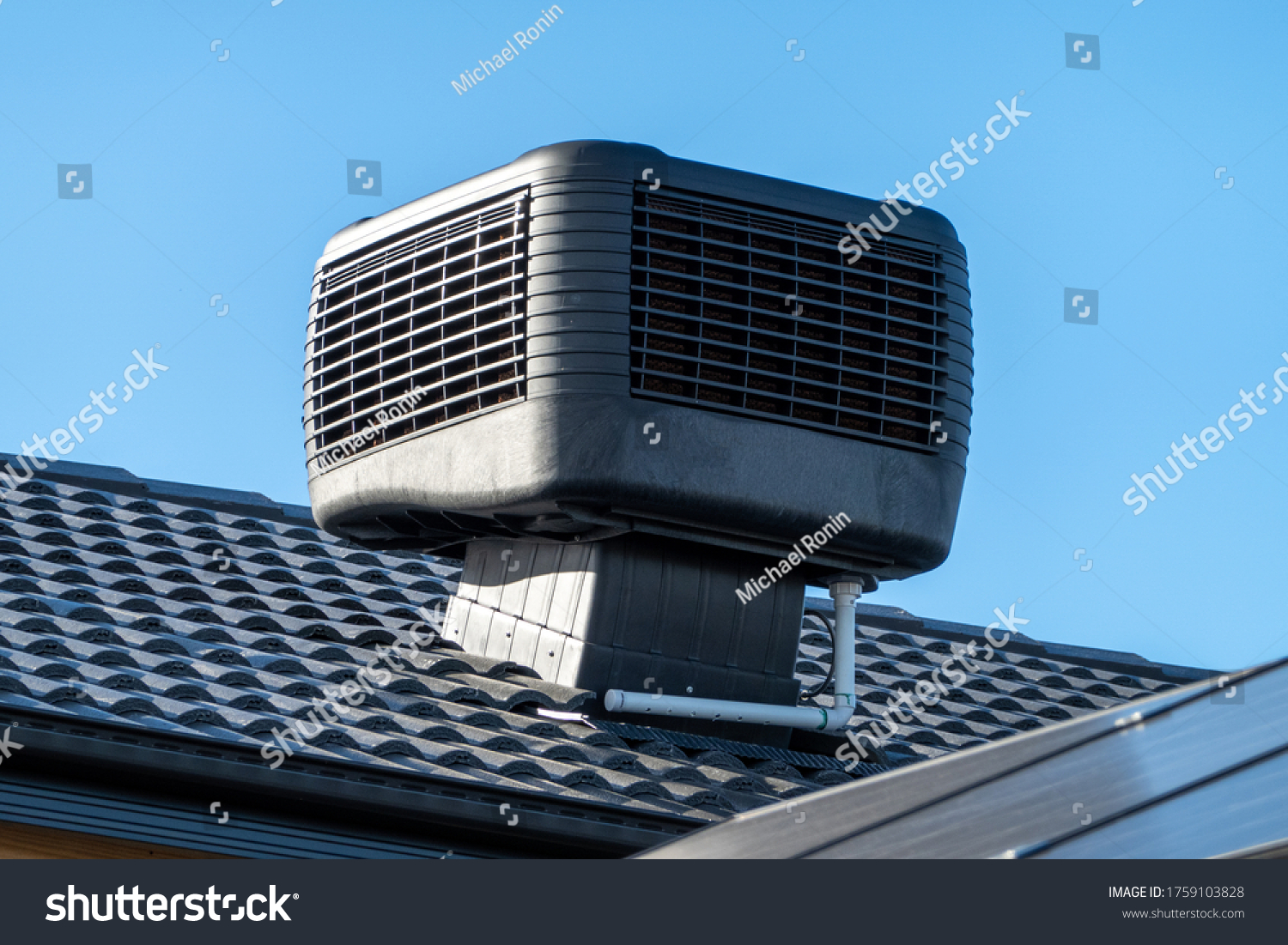Evaporative Cooler Installed on Roof #1759103828