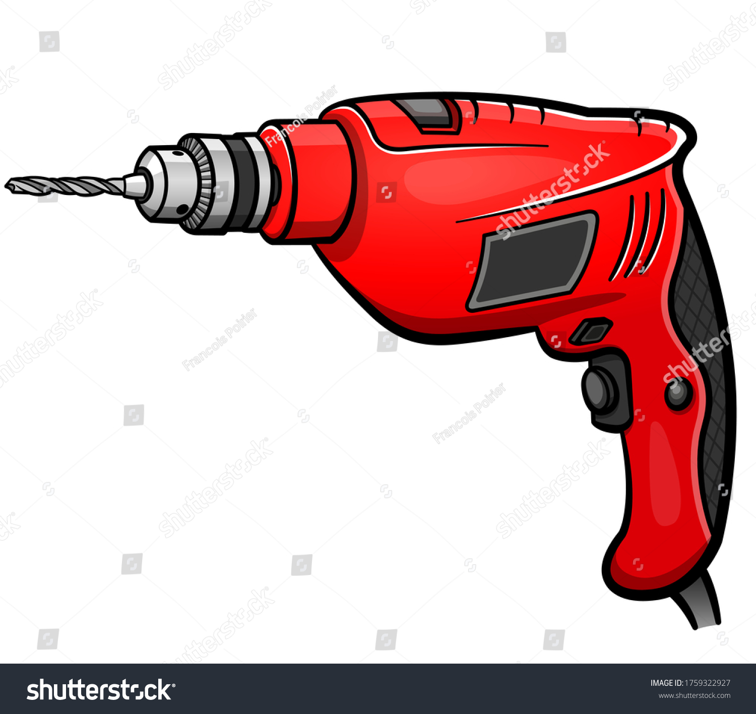 Vector drill cartoon isolated design - Royalty Free Stock Vector ...