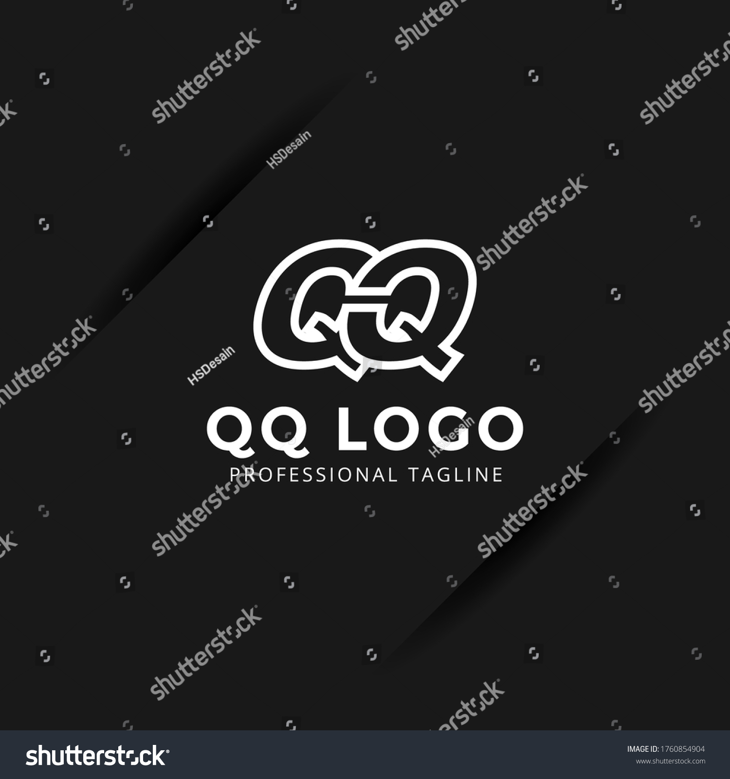 Vector Letter QQ logo templates isolated on - Royalty Free Stock Vector ...