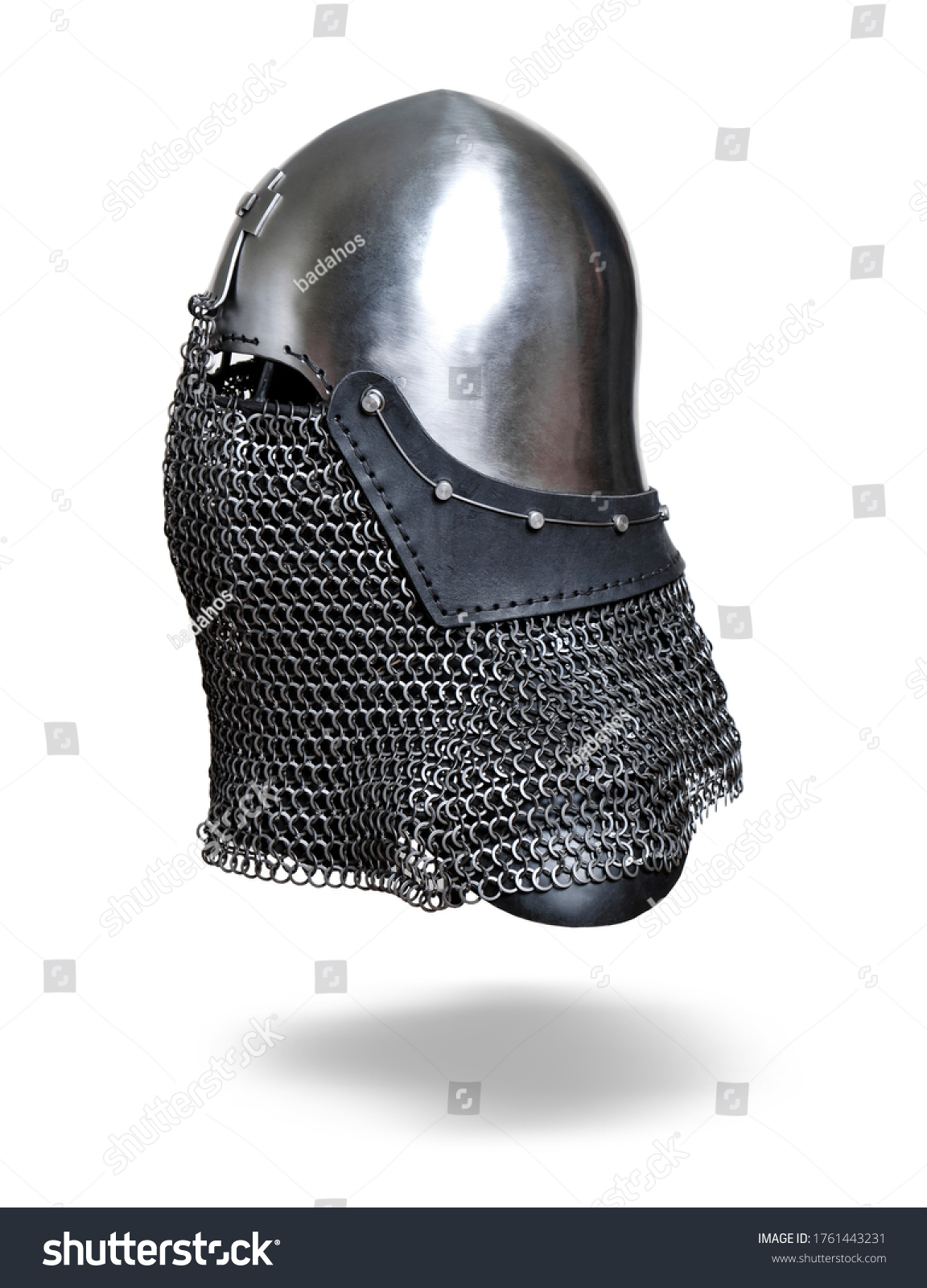 Knight Helmet Isolated On A White Background Royalty Free Stock   Avopix 1761443231 