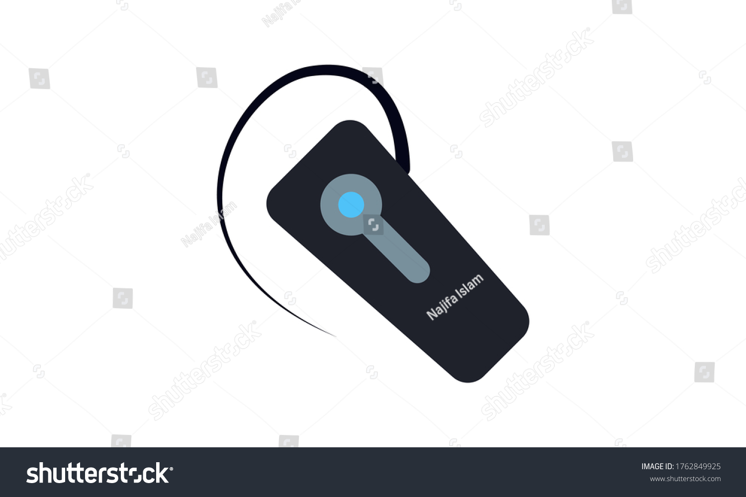 Bluetooth, microphone, connection, telephone, wireless, equipment, headphone, accessory, audio, earphone free vector icon #1762849925