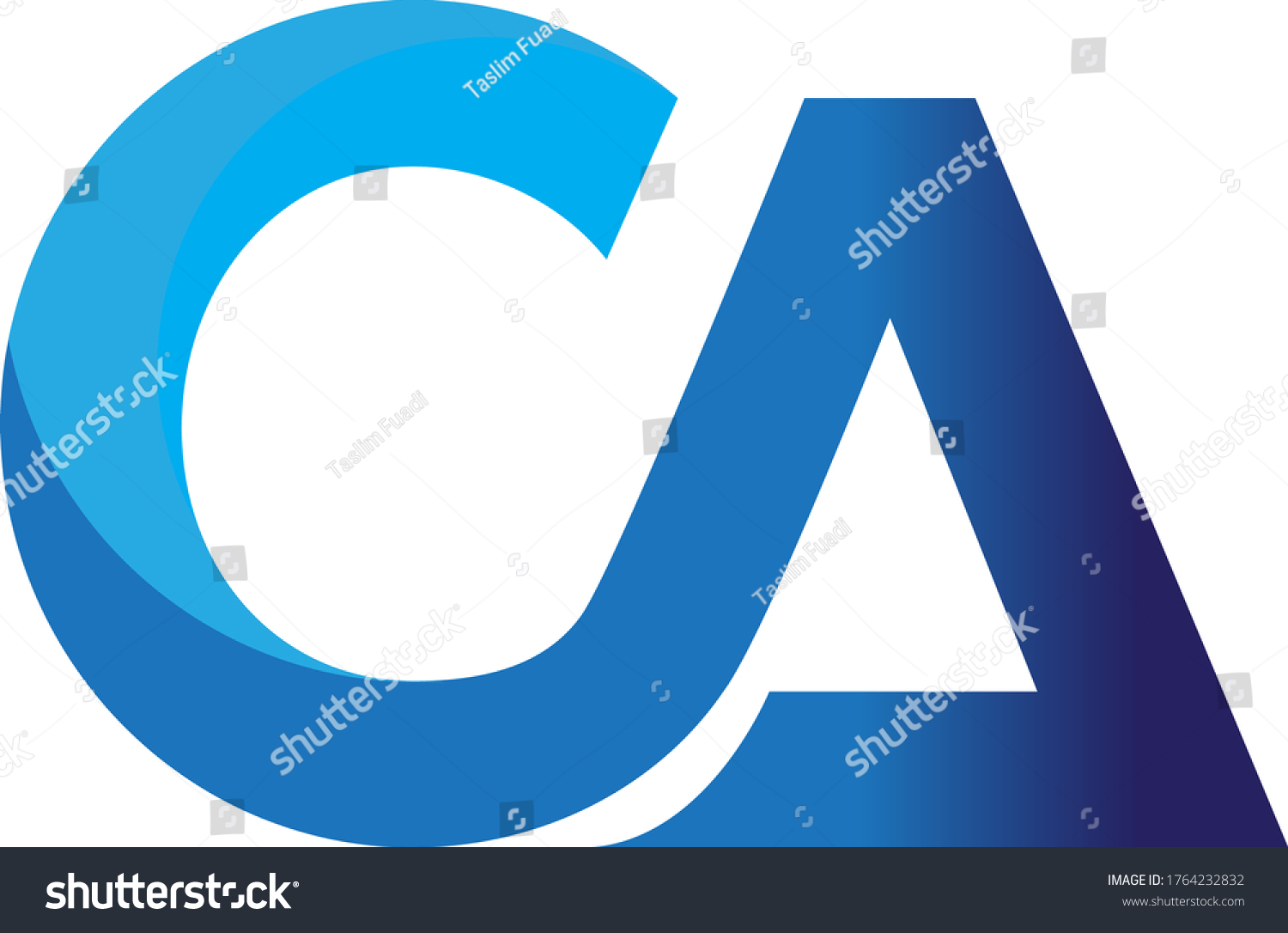 logo CA, logos blue ocean beauty, cool logo - Royalty Free Stock Vector ...