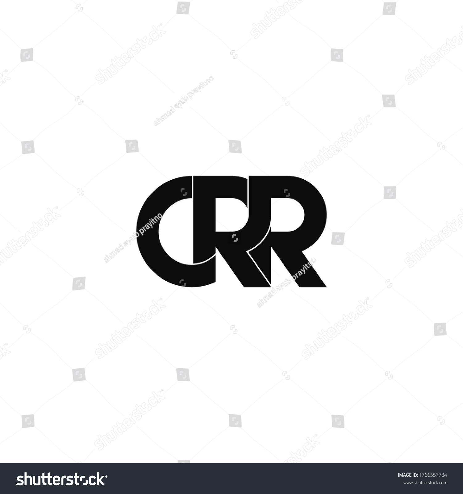 crr letter original monogram logo design - Royalty Free Stock Vector ...