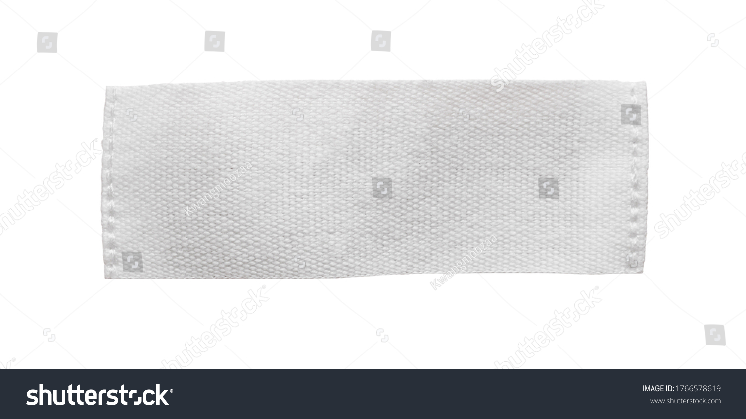 White blank clothing tag label isolated on white background #1766578619