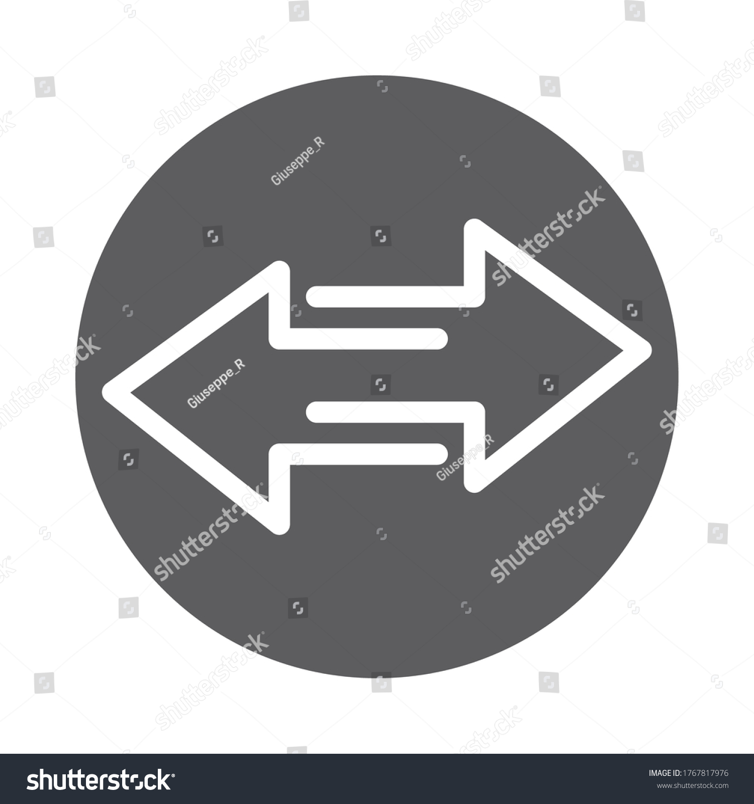 Two Arrows Pointing In Different Directions Royalty Free Stock Vector 1767817976 5773